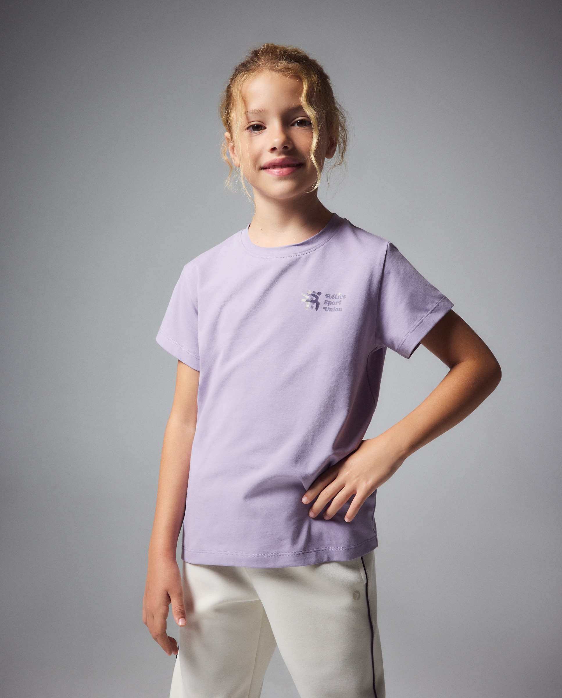 Camiseta manga corta de Sportcasual de niña Boomerang - 282 Malva 282 Malva-1