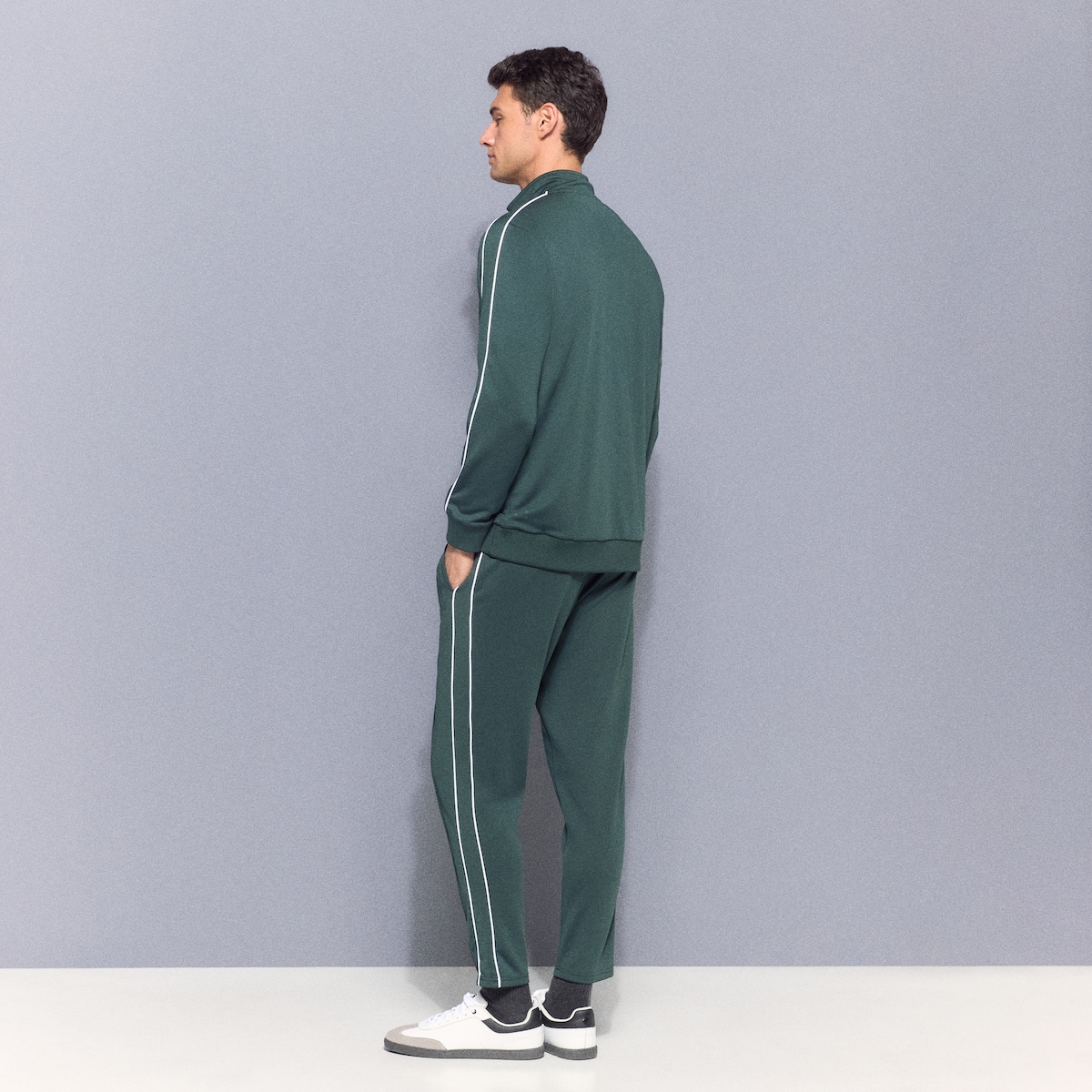 Fato de Treino Sportcasual de Homem Verde-escuro-3