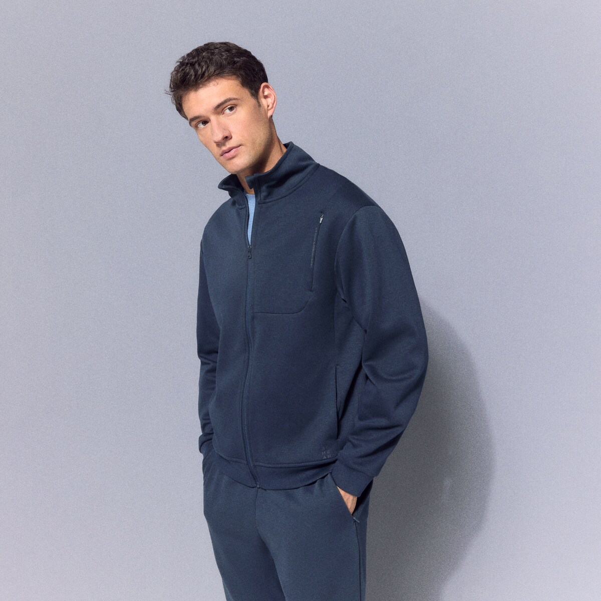 Fato de Treino Sportcasual de Homem Azul-2