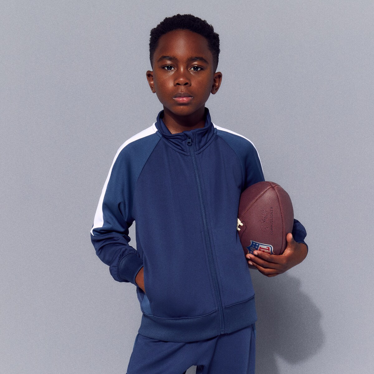 Fato de Treino de Poliéster Sportcasual de Menino Azul-2