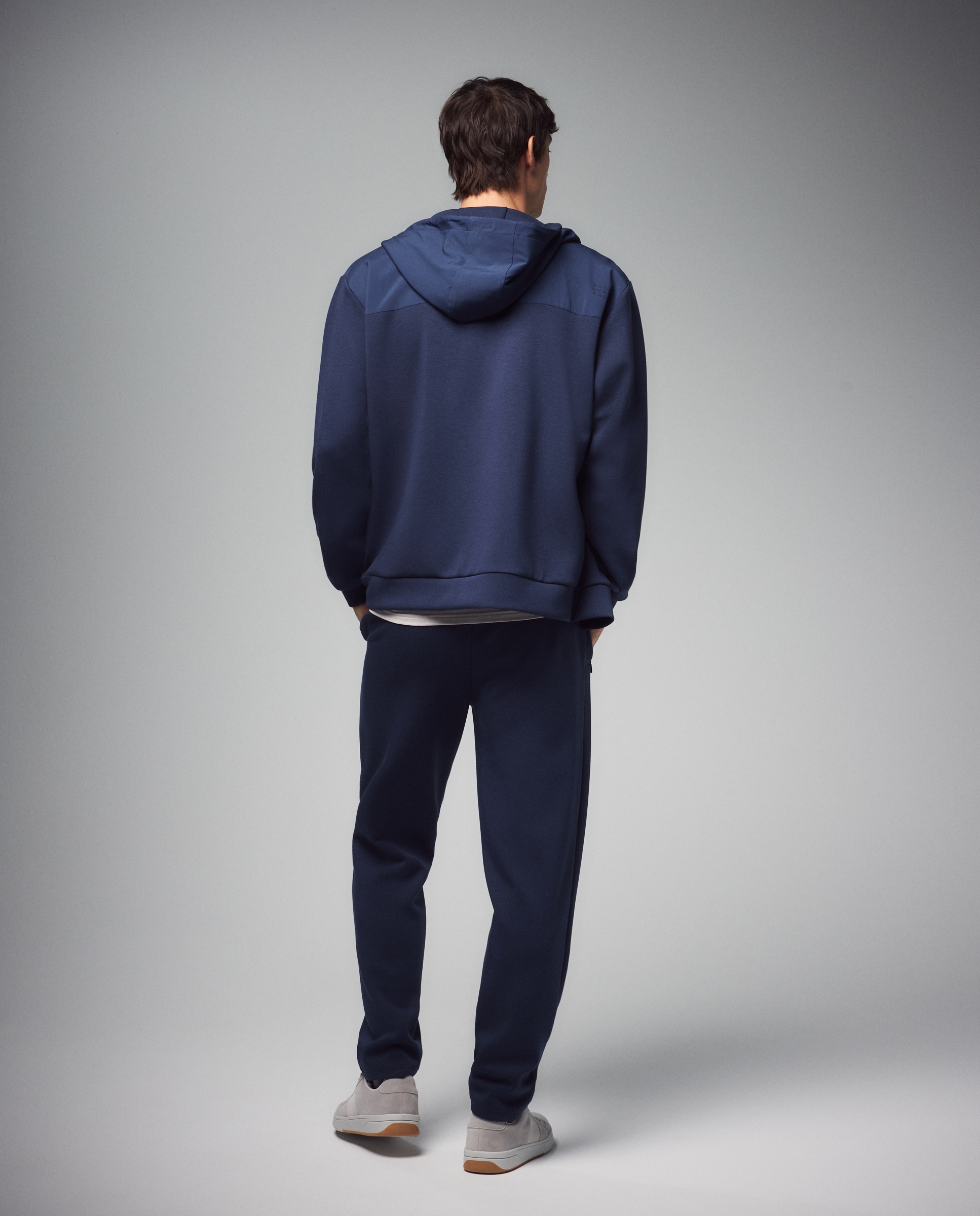 Chándal de viscosa con capucha Sportcasual de hombre Boomerang - Azul marino Azul marino-2