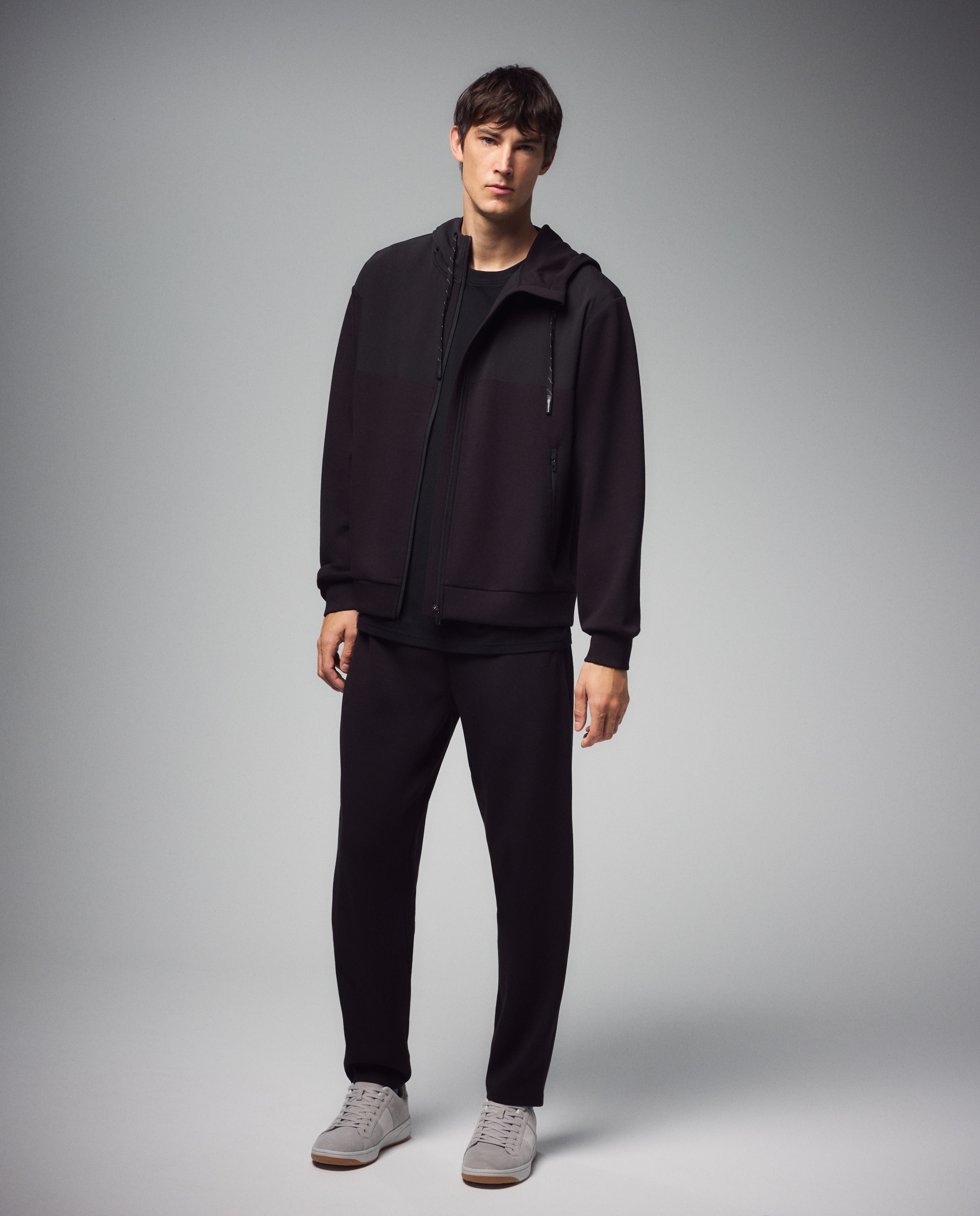 Imagen 0 de Chándal de viscosa con capucha Sportcasual de hombre Boomerang Negro