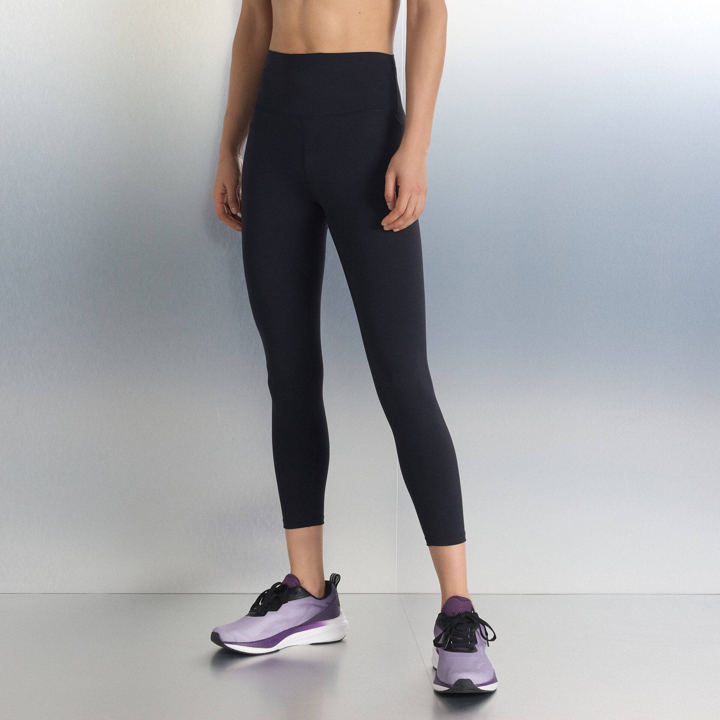 Leggings de Cintura Média de Training de Mulher Preto-2