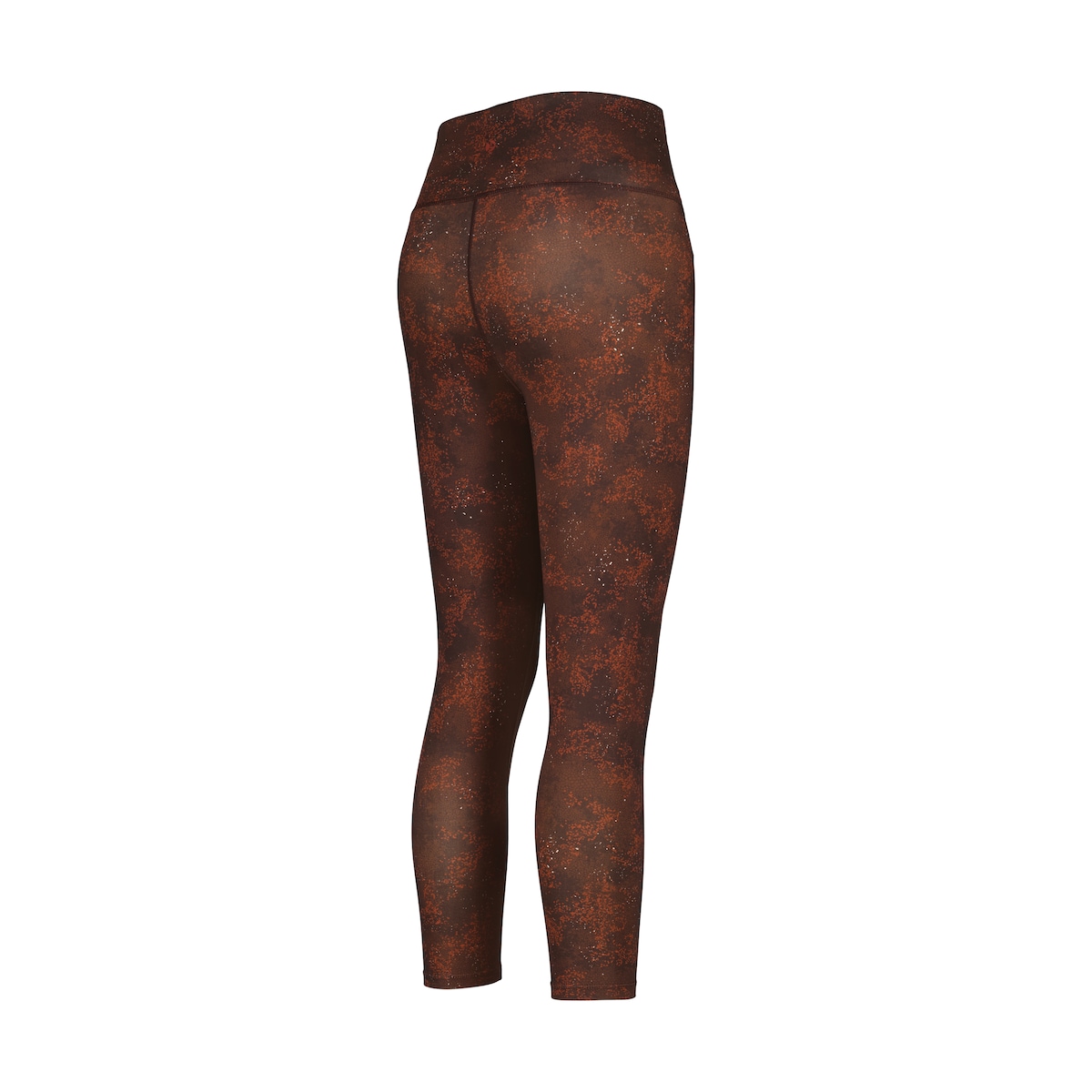 Leggings de Yoga de Mulher com Cintura em V Castanho-5