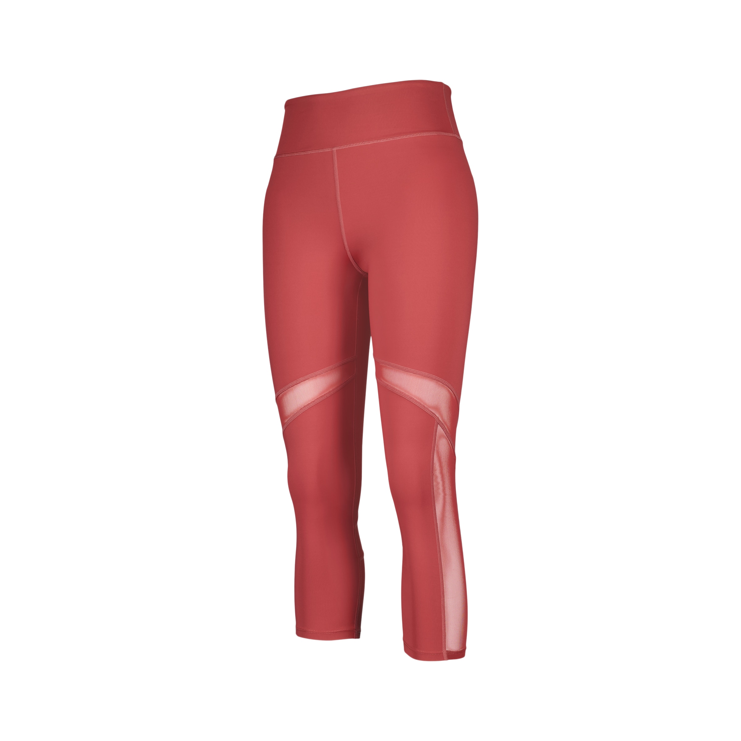 Leggings 7/8 de Training de Mulher com Mesh Terracota-4