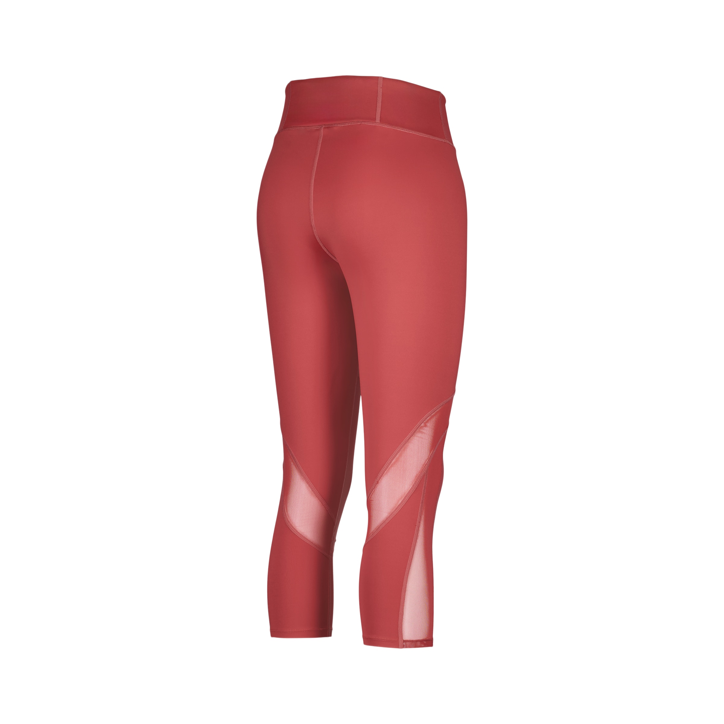 Leggings 7/8 de Training de Mulher com Mesh Terracota-5