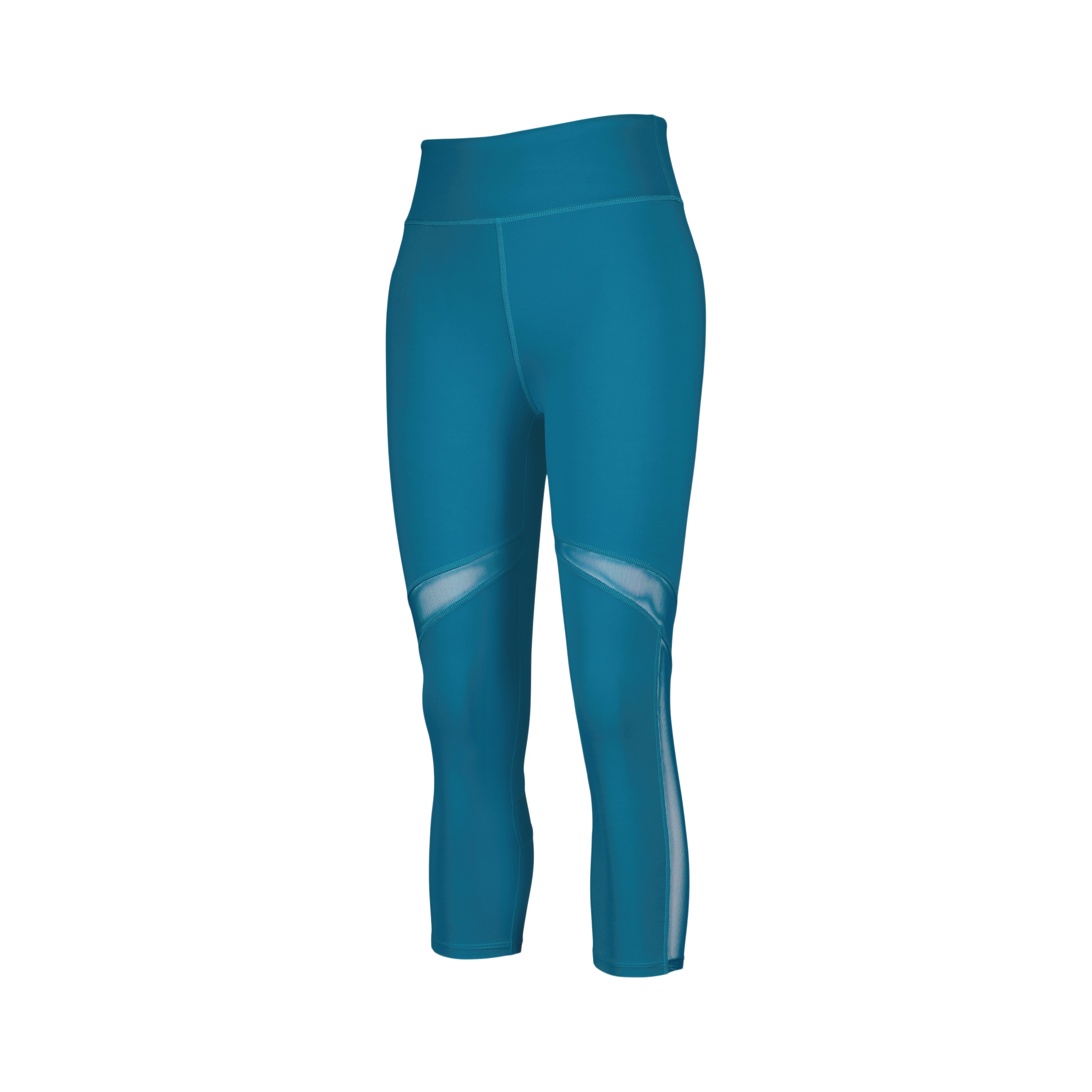 Leggings 7/8 de Training de Mulher com Mesh Turquesa-4
