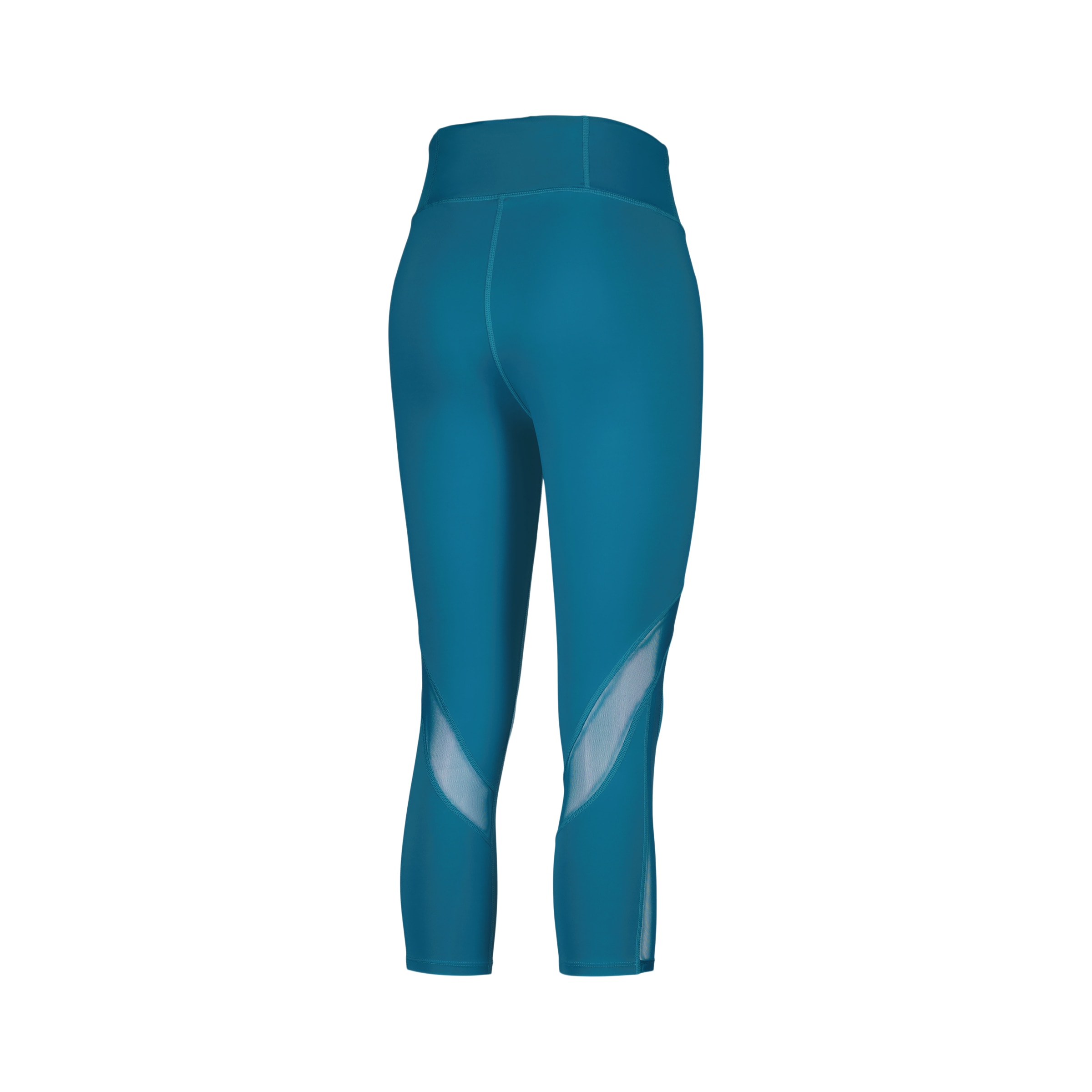 Leggings 7/8 de Training de Mulher com Mesh Turquesa-5