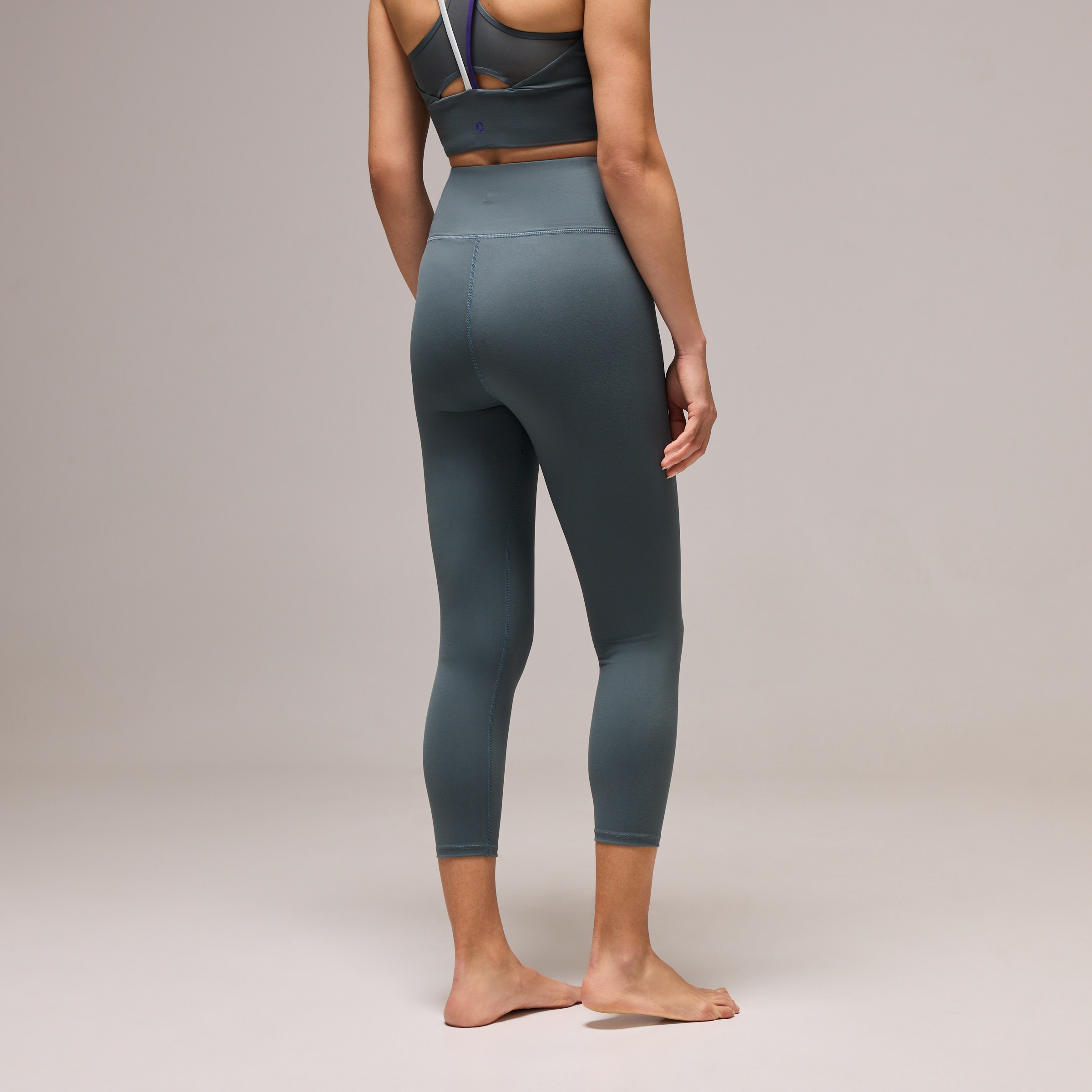 Leggings 7/8 de Yoga de Mulher Verde-claro-3