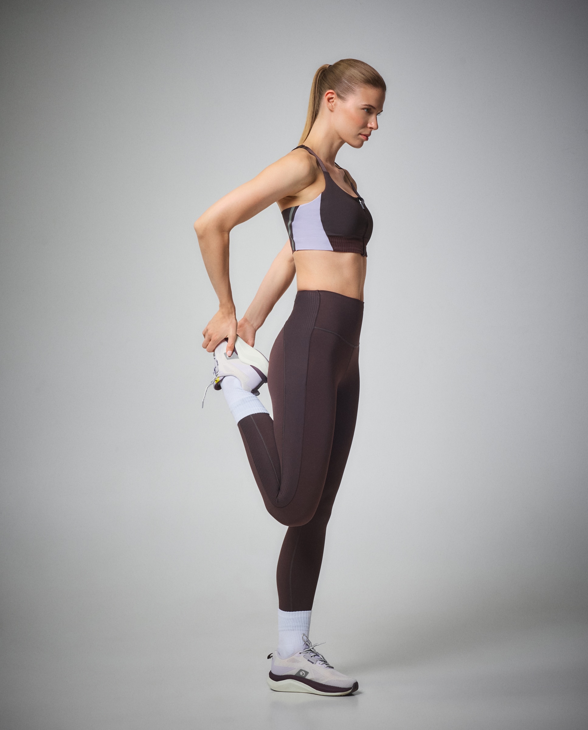 Leggings de Compressão de Training de Mulher Chocolate-1