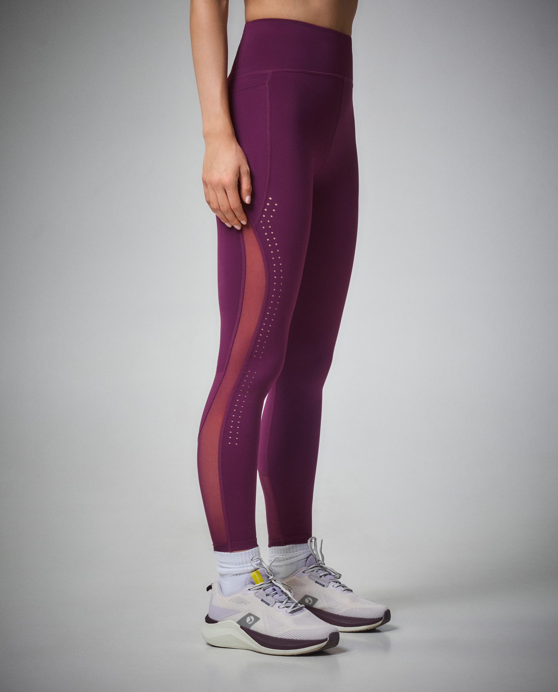 Leggings de Compressão de Training de Mulher Bordeaux-2