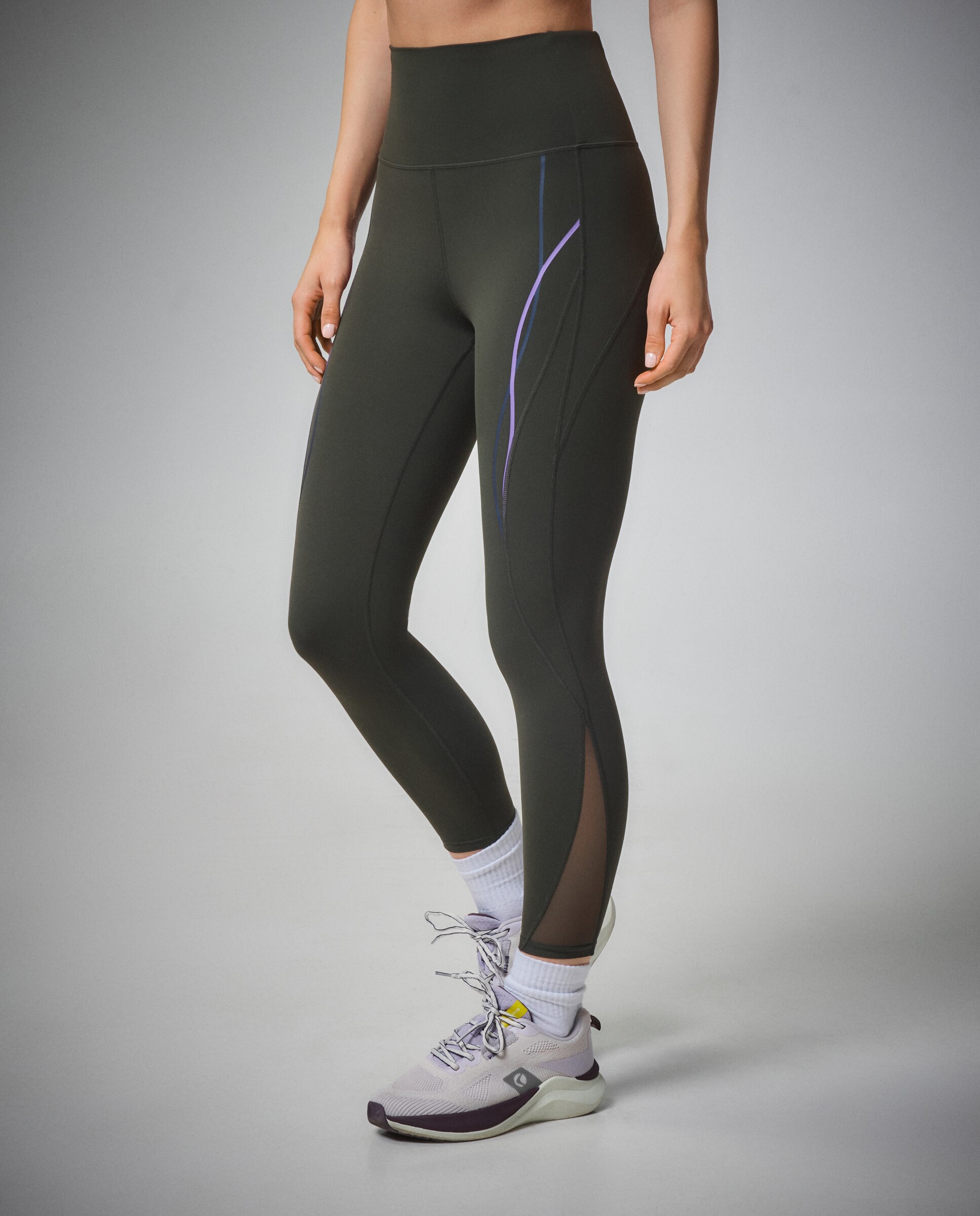 Leggings de Compressão de Training de Mulher 580 Musgo-2