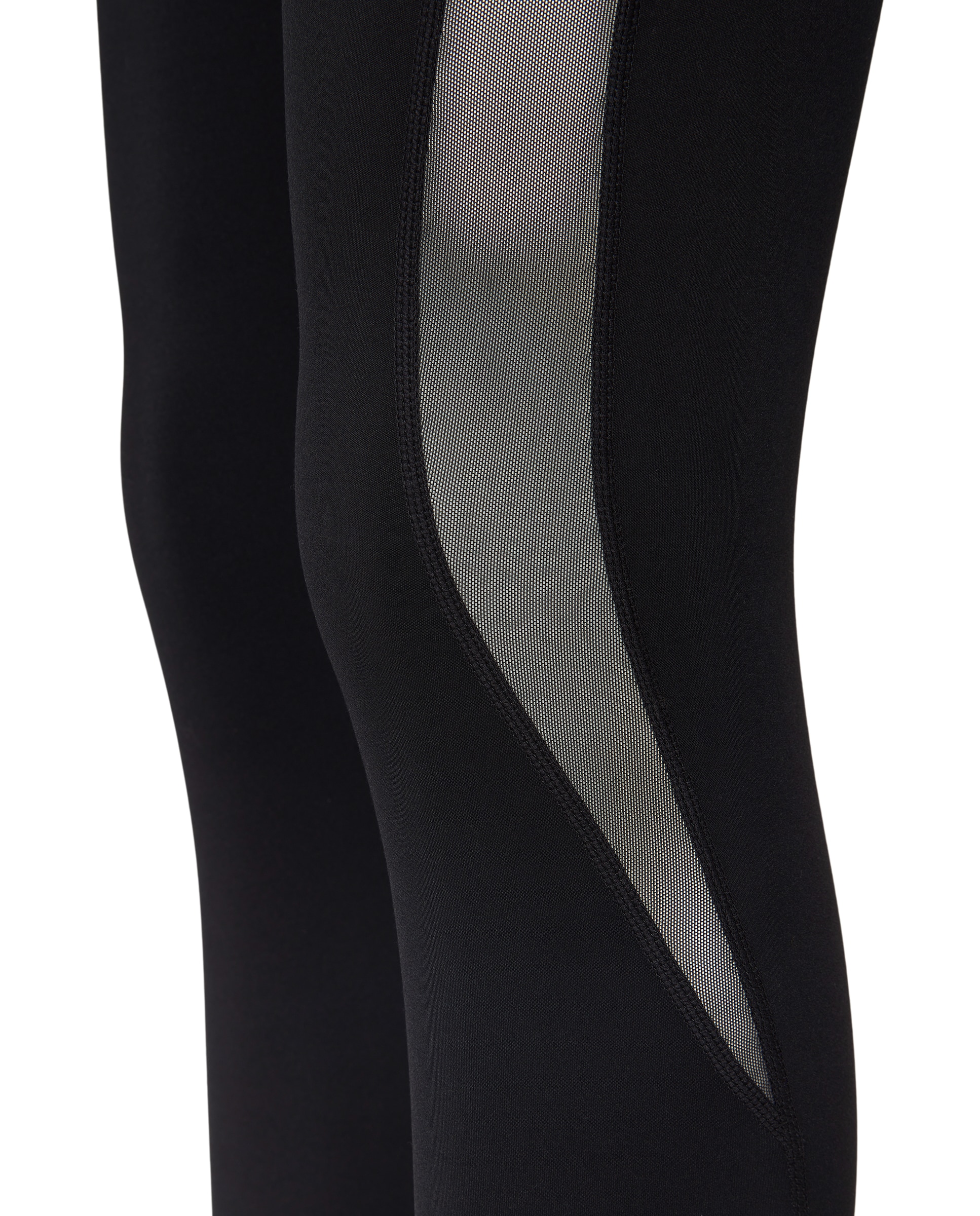Leggings 7/8 de Training de Mulher com Mesh Preto-6