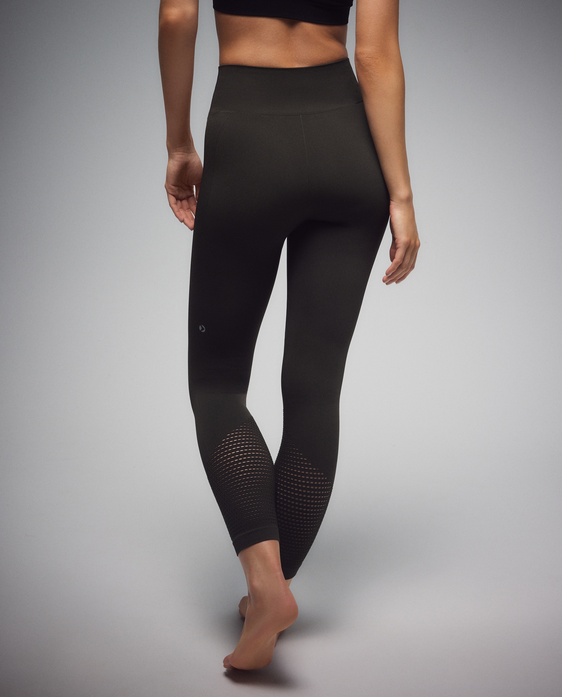 Leggings Seamless de Yoga de Mulher 580 Musgo-3