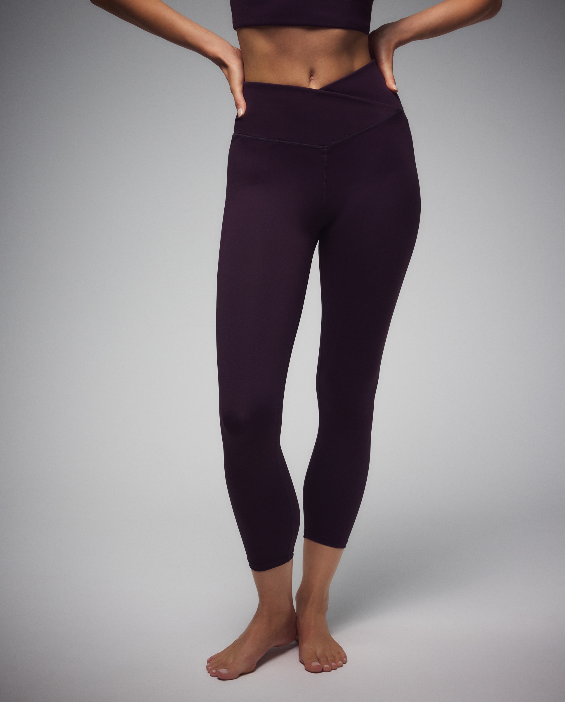 Imagen 2 de Malla larga cintura en V de Yoga de mujer Boomerang - 291 Berenjena 291 Berenjena