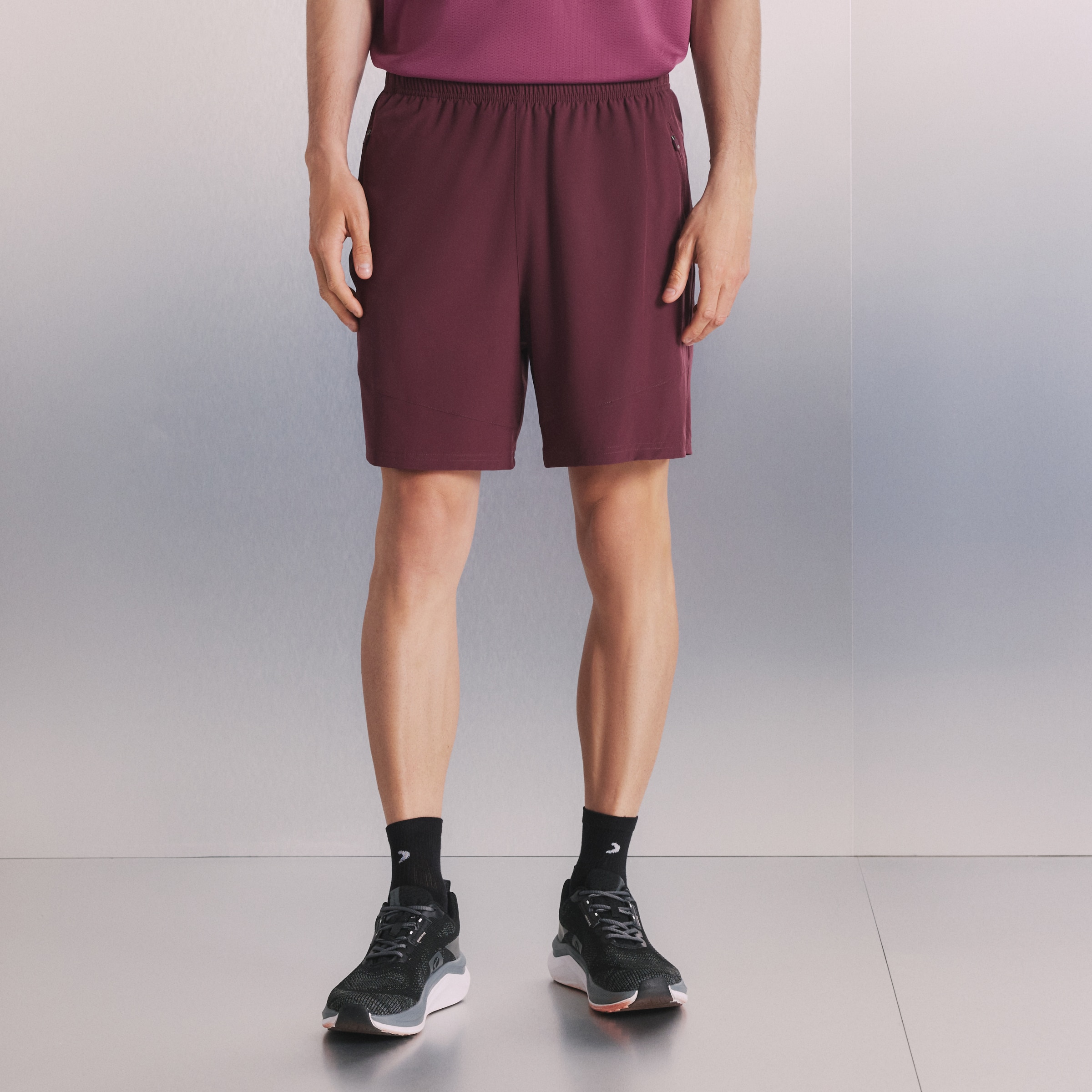 Calções de 5" de Training de Homem Bordeaux-2
