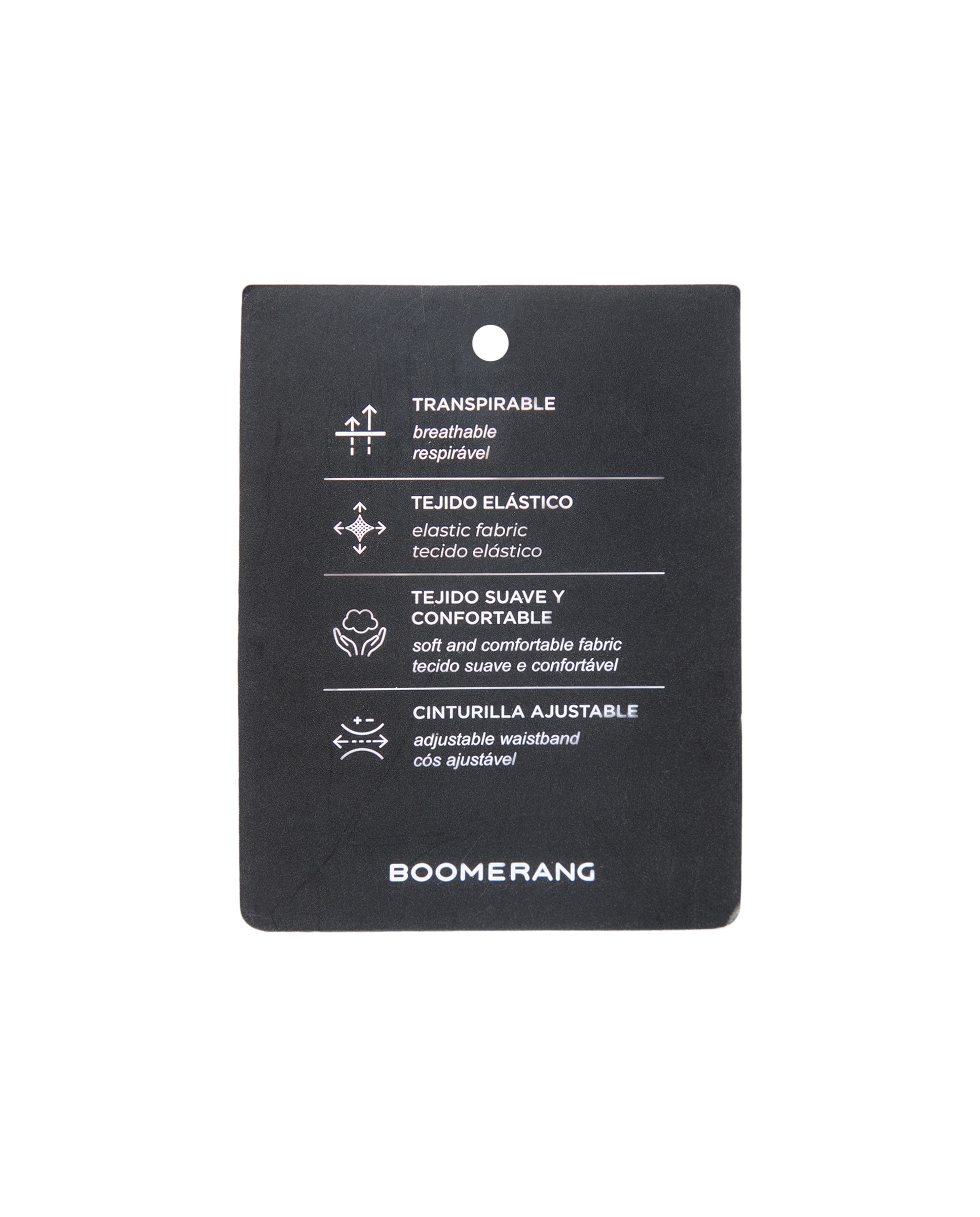 Pantalón corto Sportcasual de hombre Boomerang - Negro Negro-6