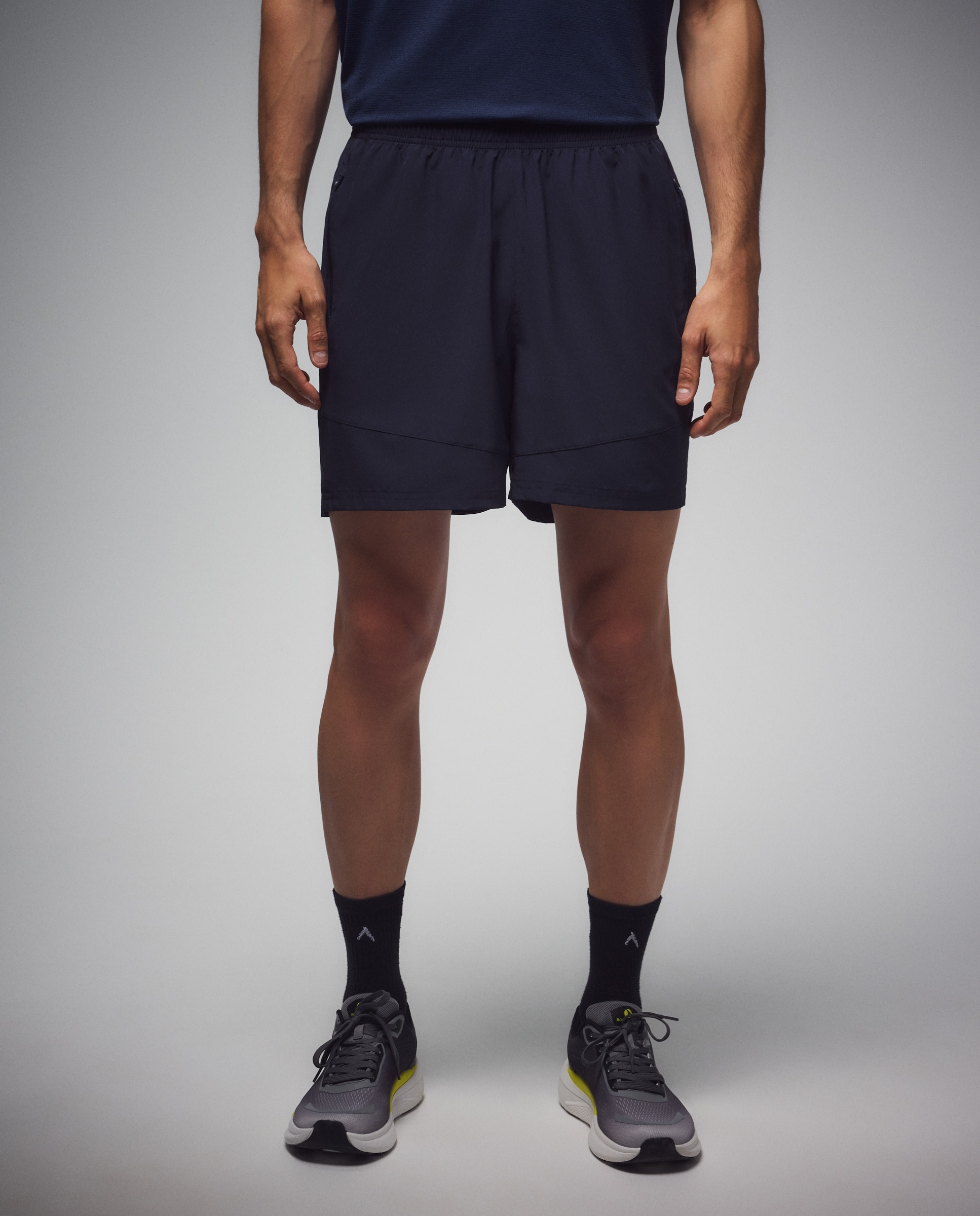 Pantalones cortos de 5" de training de hombre Boomerang - Azul tinta Azul tinta-2