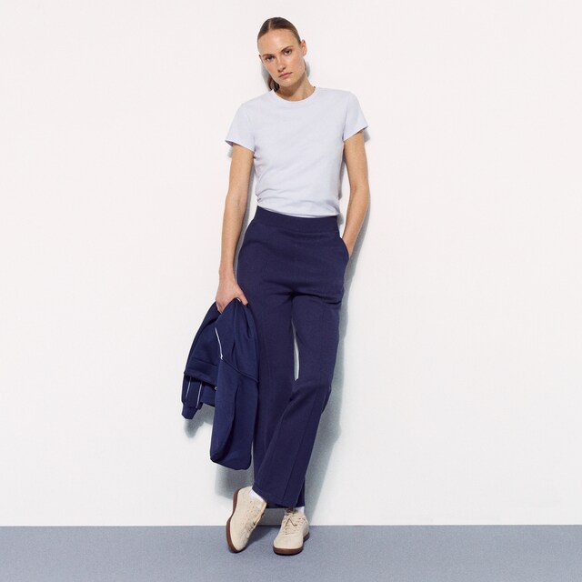 Pantalon largo ancho sportcasual de mujer Boomerang