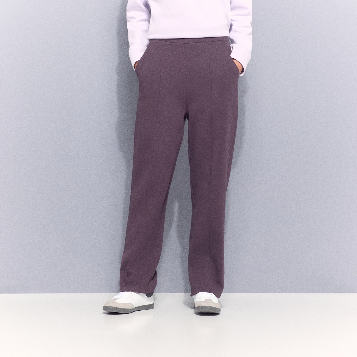 Calças Largas Sportcasual de Mulher Roxo-2