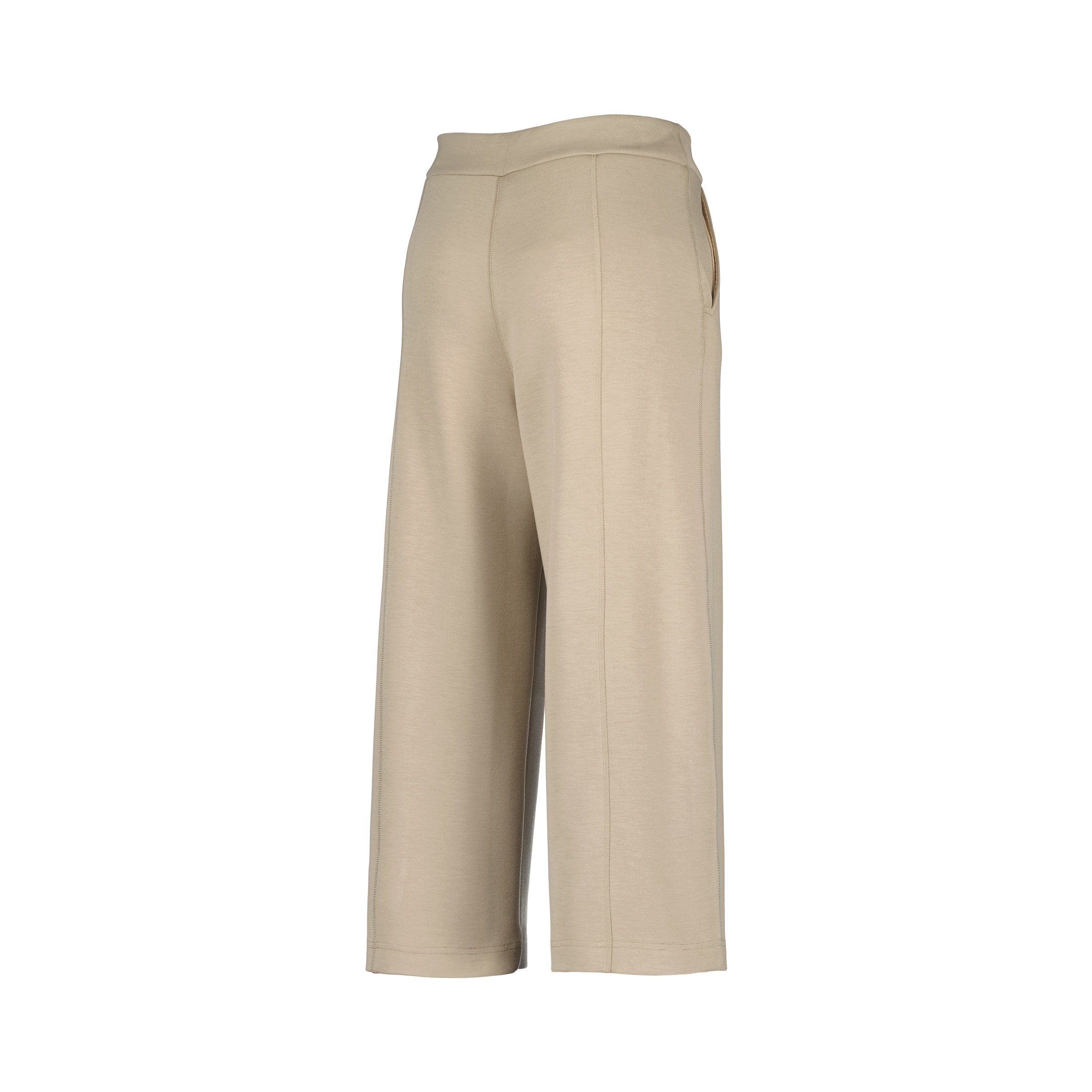 Calças Capri de Modal Sportcasual de Mulher Camel-5