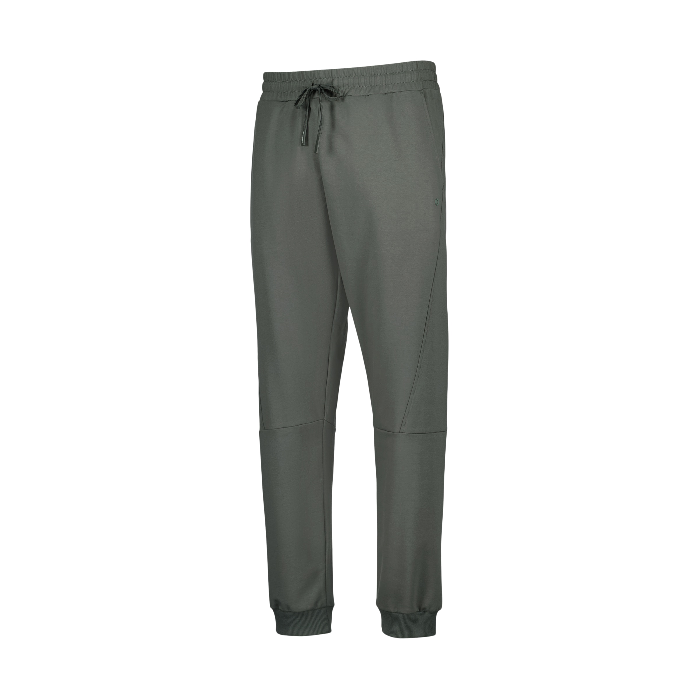 Calças com Punho Sportcasual de Homem Verde-escuro-4