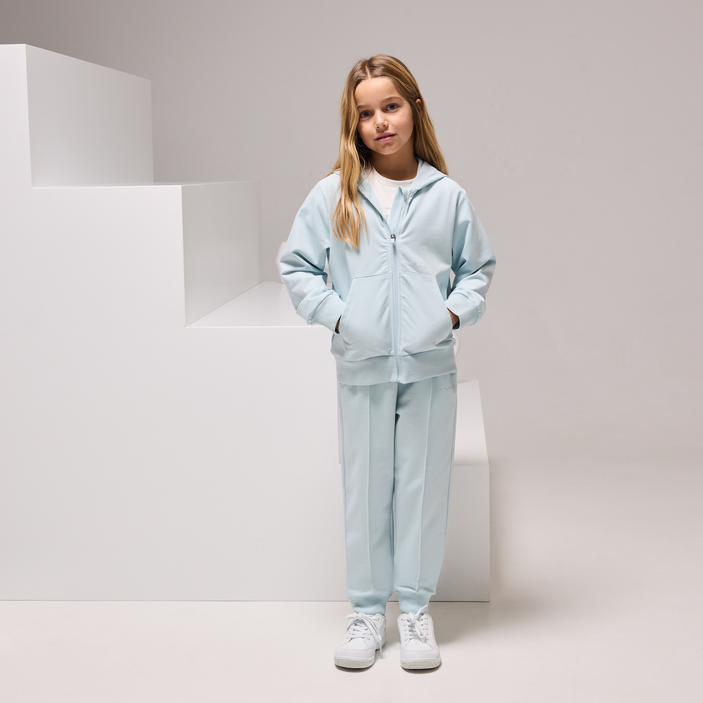 Calças Sportcasual de Menina Verde Água-1