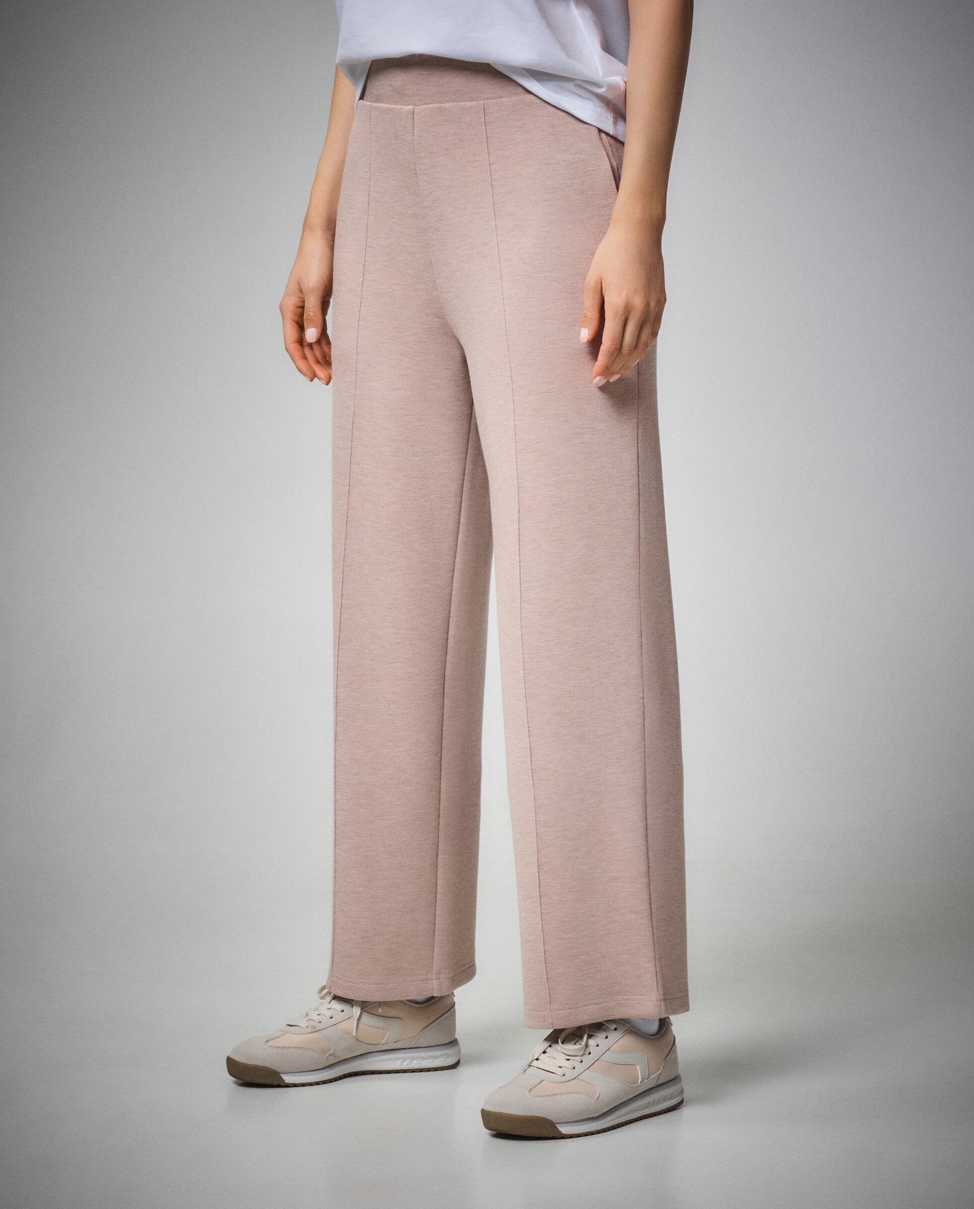 Calças Flare de Viscose Sportcasual de Mulher 730 Camel-2