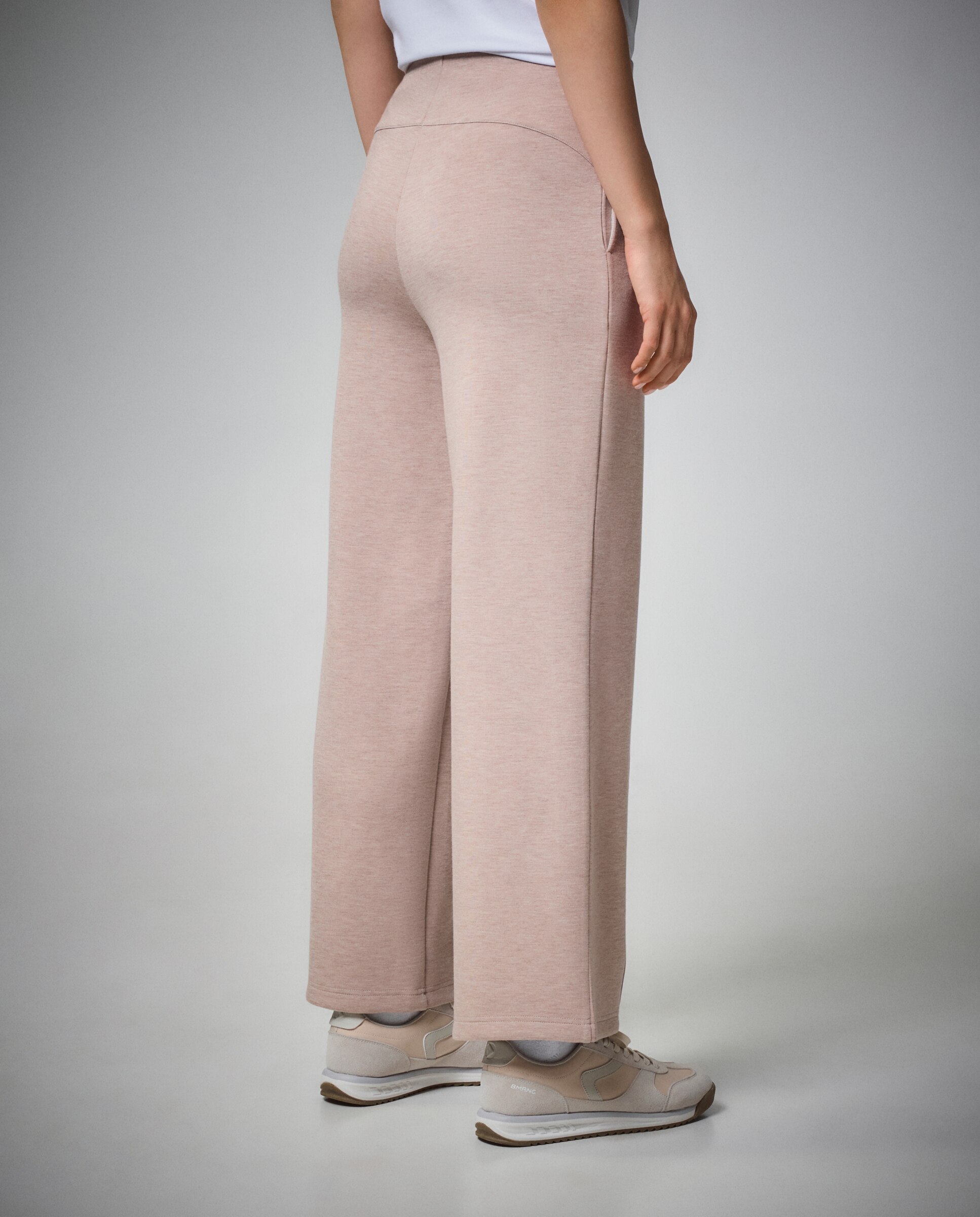 Calças Flare de Viscose Sportcasual de Mulher 730 Camel-3