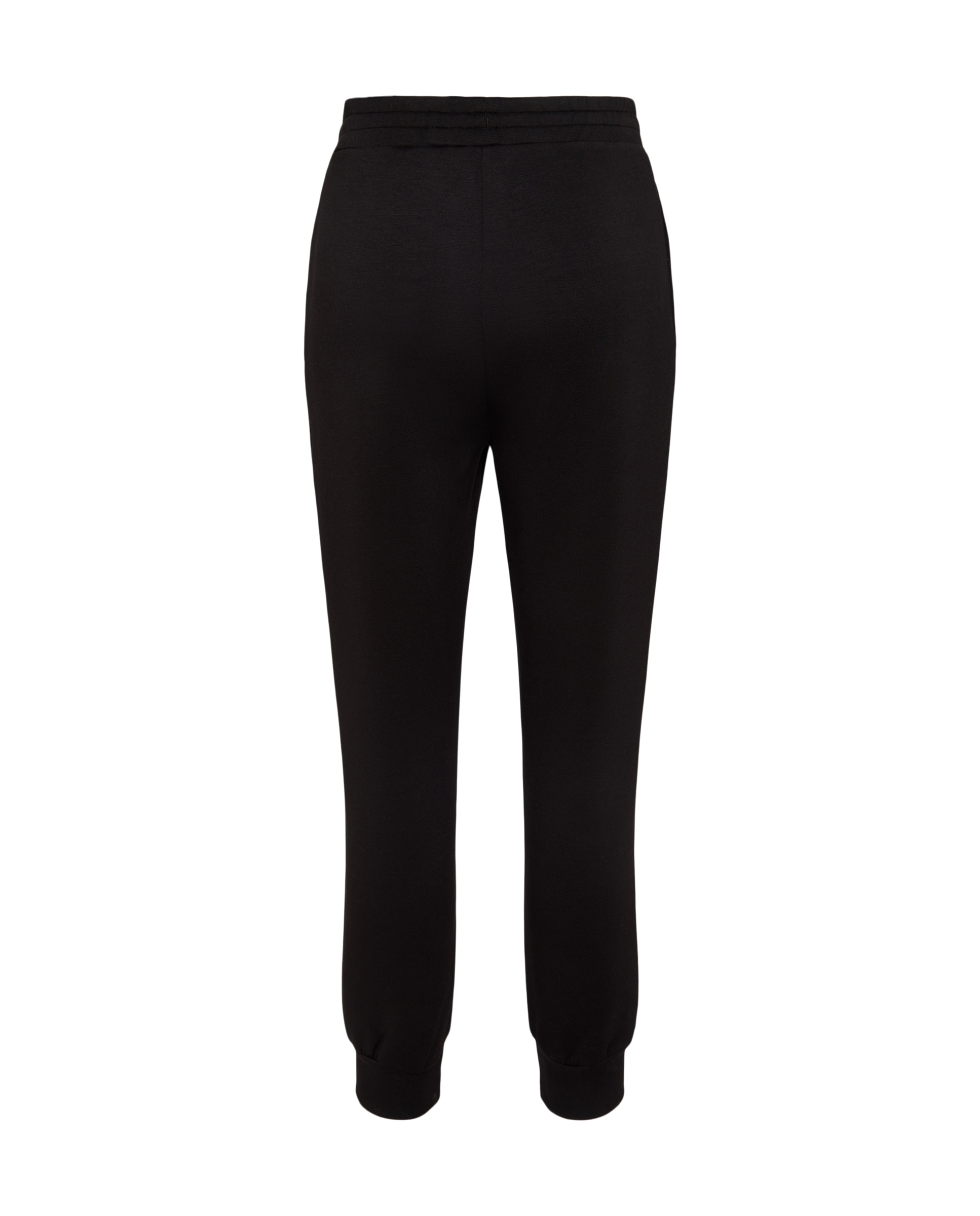 Pantalón con puño viscosa de Sportcasual de mujer Boomerang - Negro Negro-5
