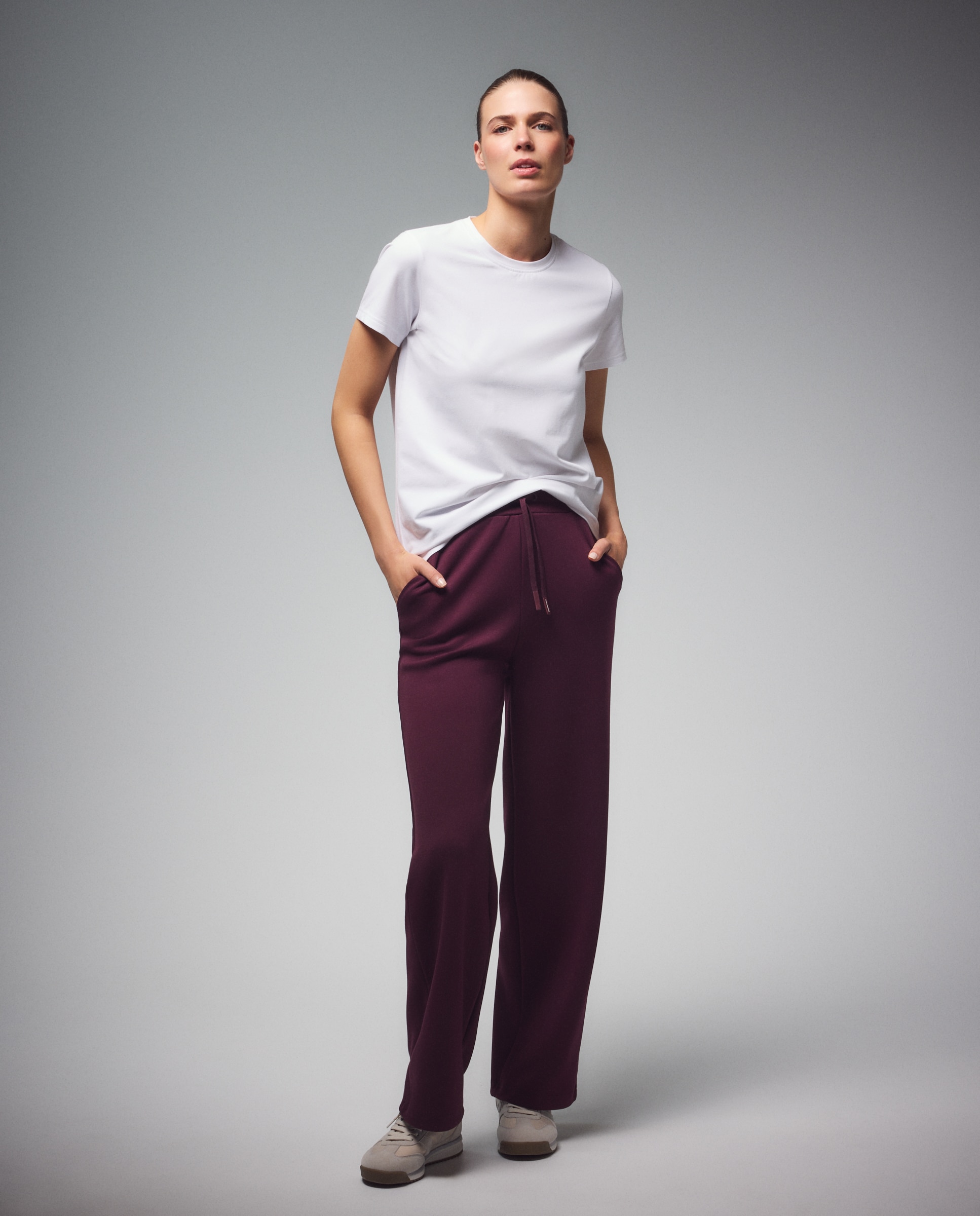 Imagem 0 de Calças com Punho de Viscose Sportcasual de Mulher