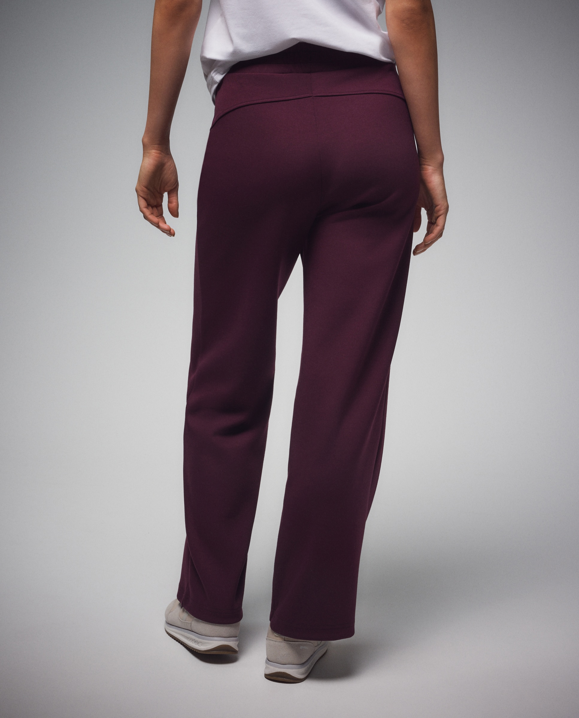 Imagen 3 de Pantalón ancho viscosa de Sportcasual de mujer Boomerang - Ciruela Ciruela