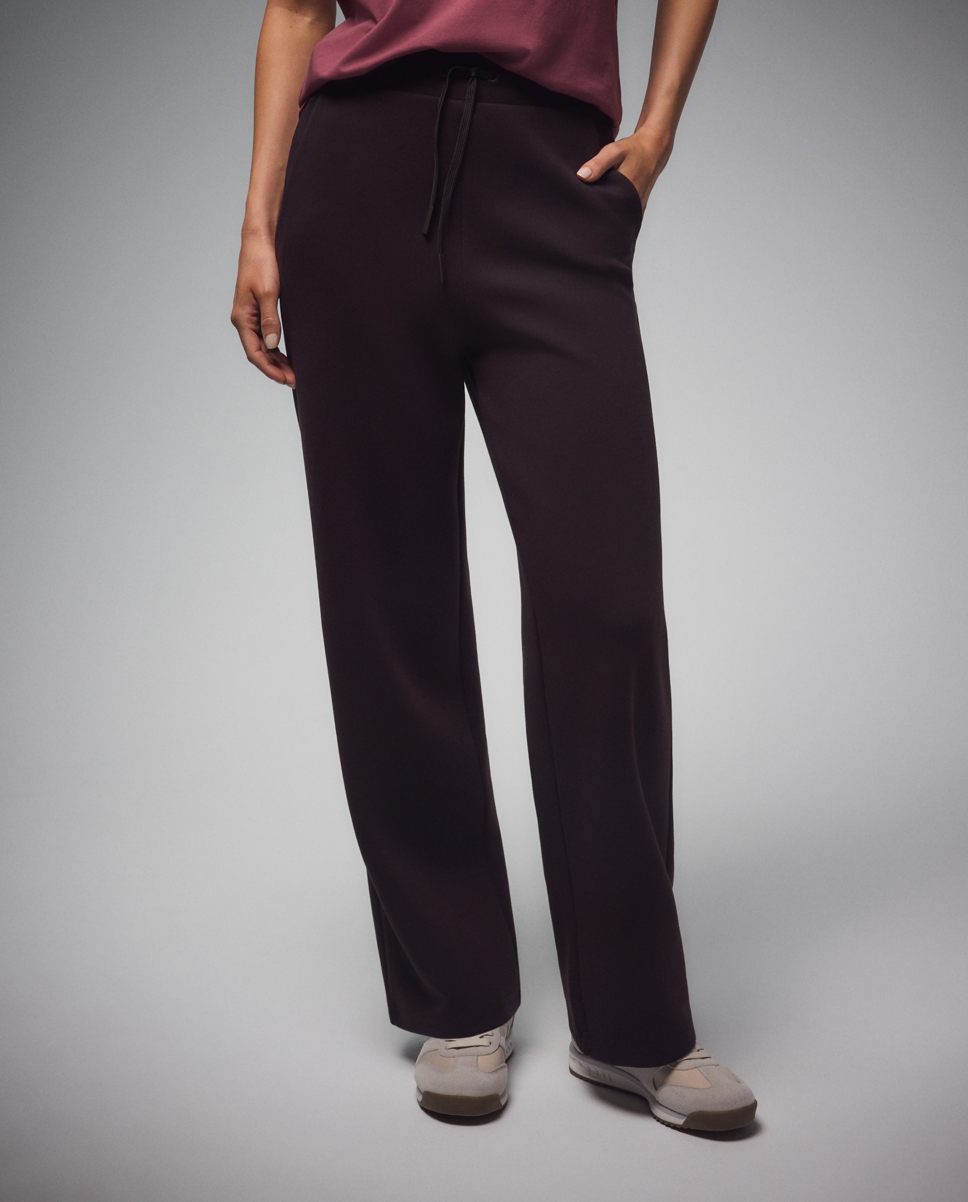 Imagen 2 de Pantalón ancho viscosa de Sportcasual de mujer Boomerang - Chocolate Chocolate