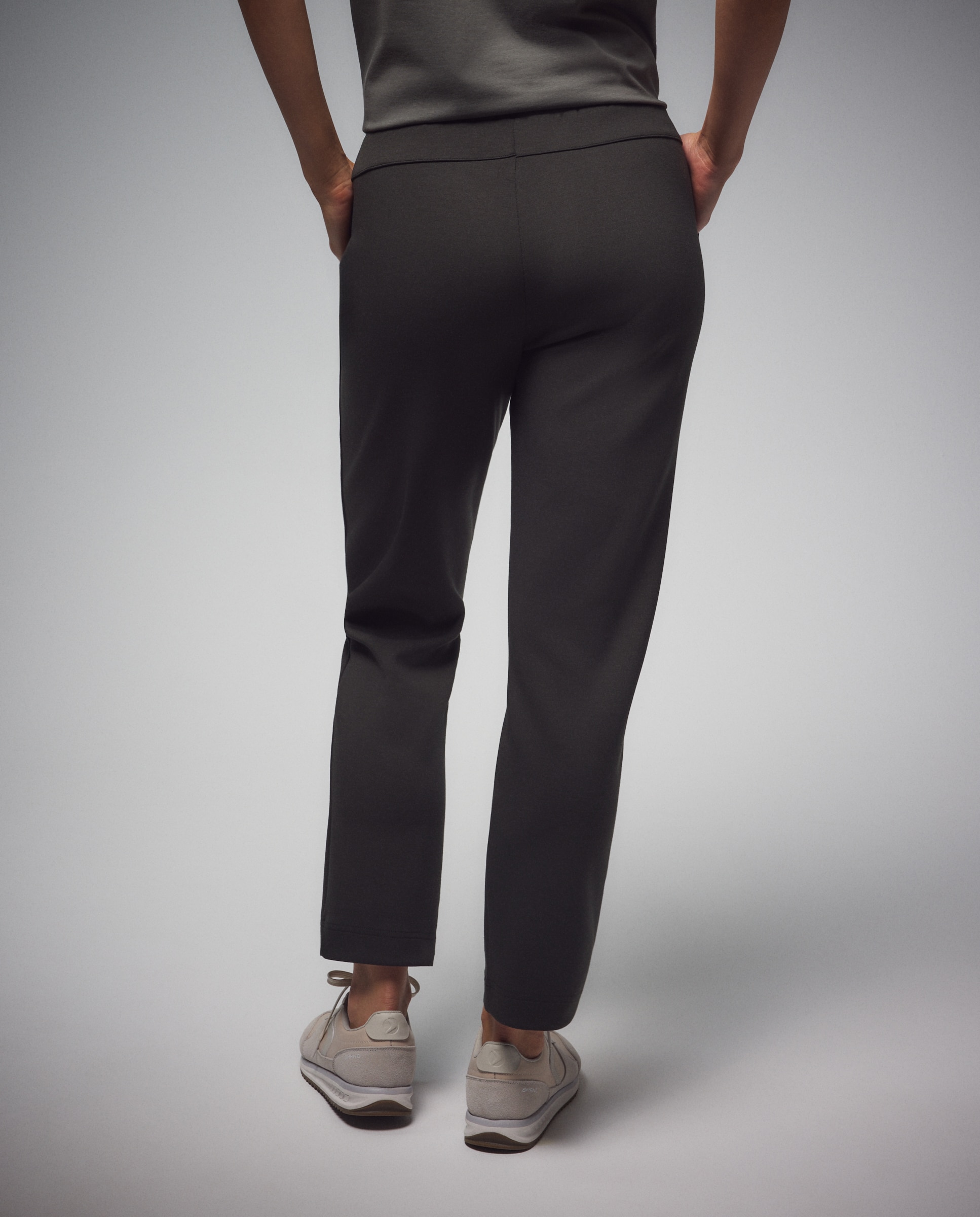 Pantalón recto viscosa de Sportcasual de mujer Boomerang - 580 Musgo 580 Musgo-3