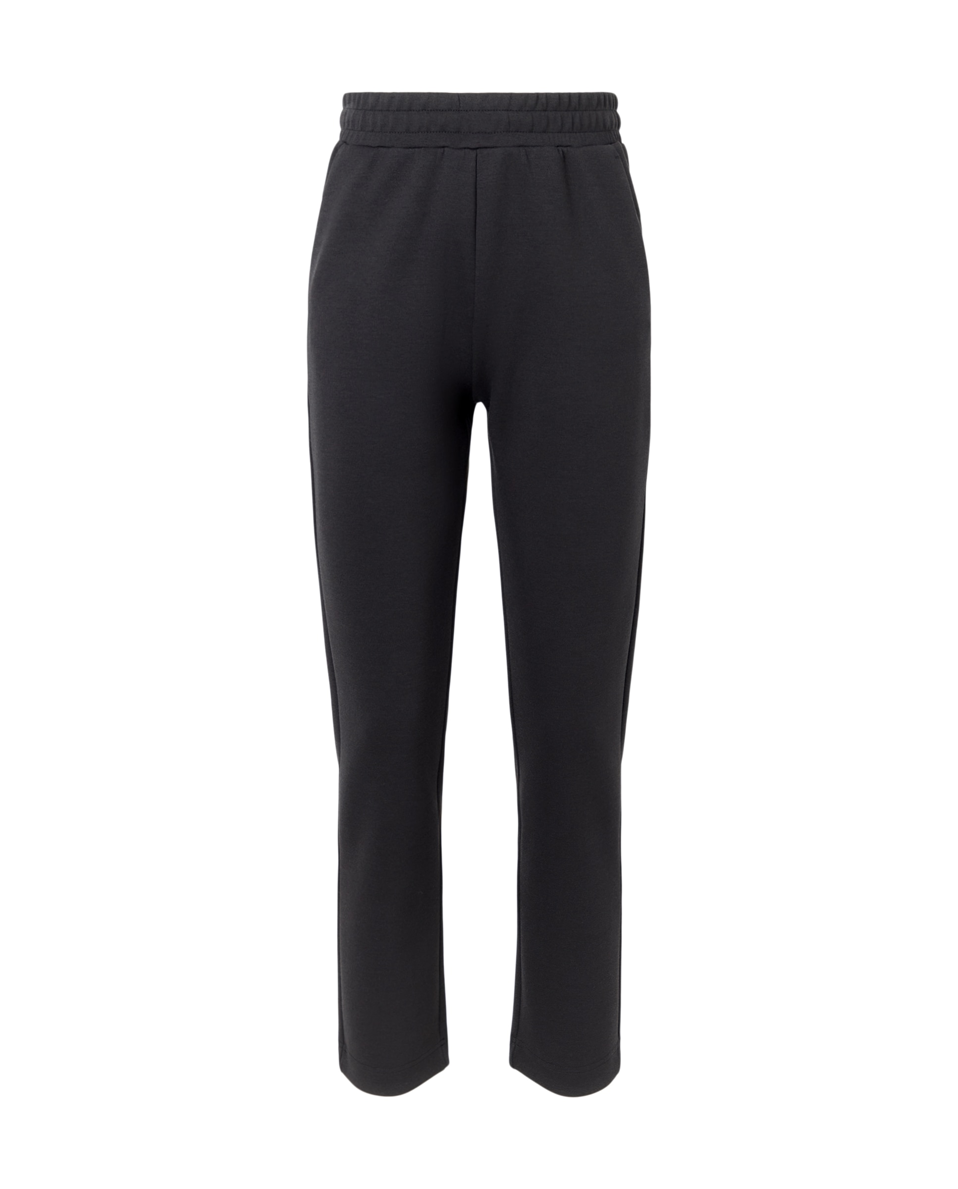 Calças Regular de Viscose Sportcasual de Mulher Preto-4