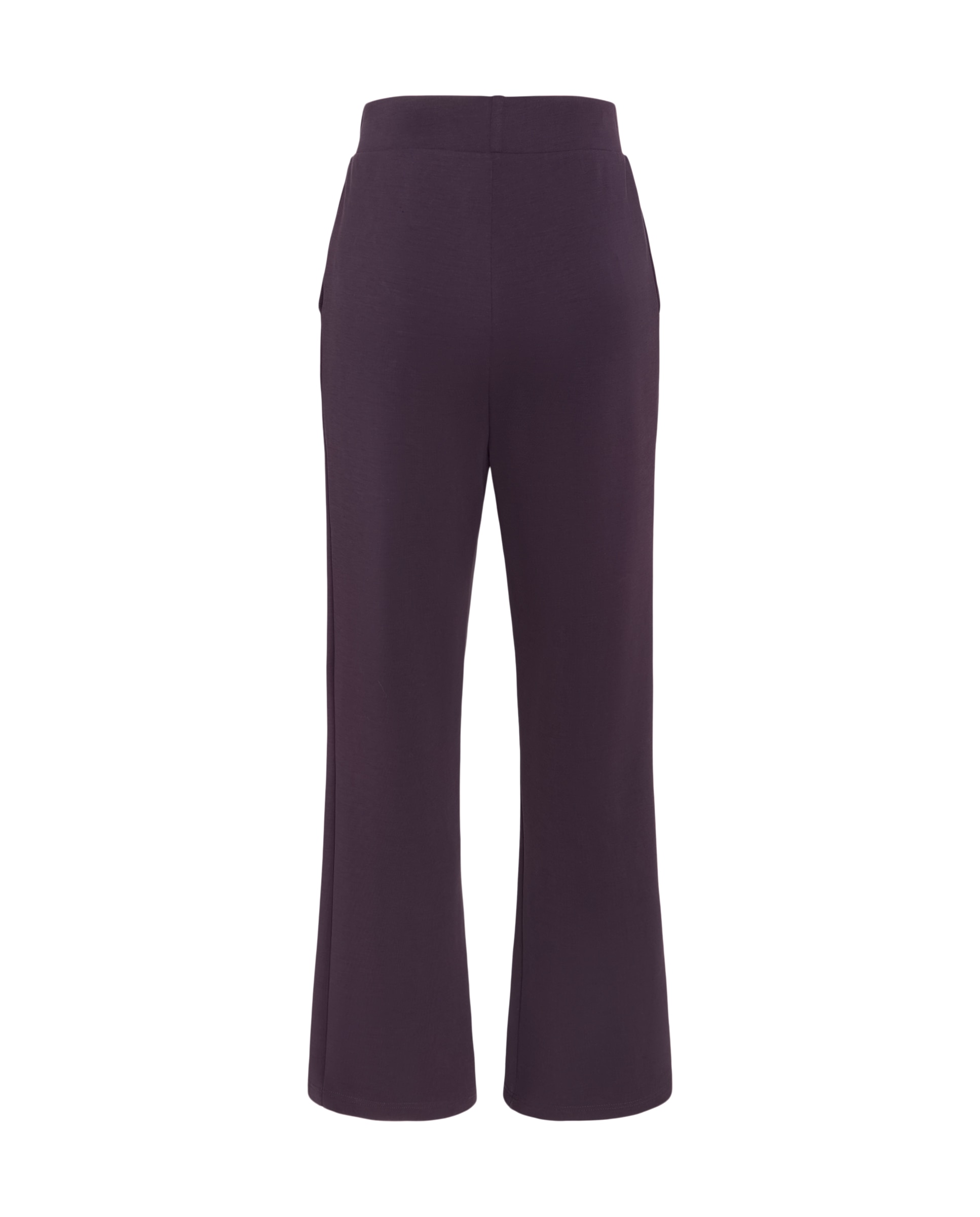 Calças Largas de Modal Sportcasual de Mulher 291 Beringela-2
