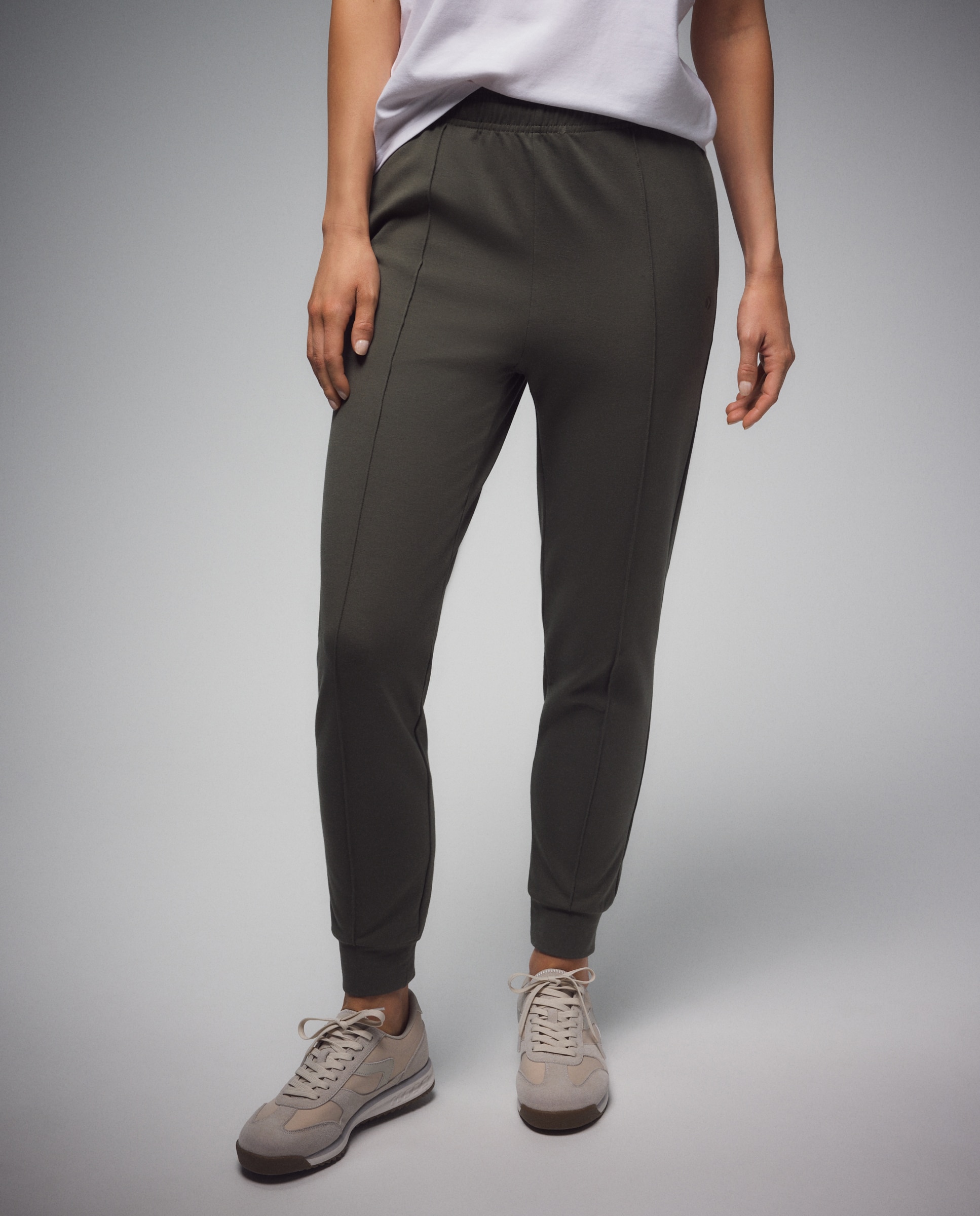 Pantalón con puño Sportcasual de mujer Boomerang - Verde Verde-2