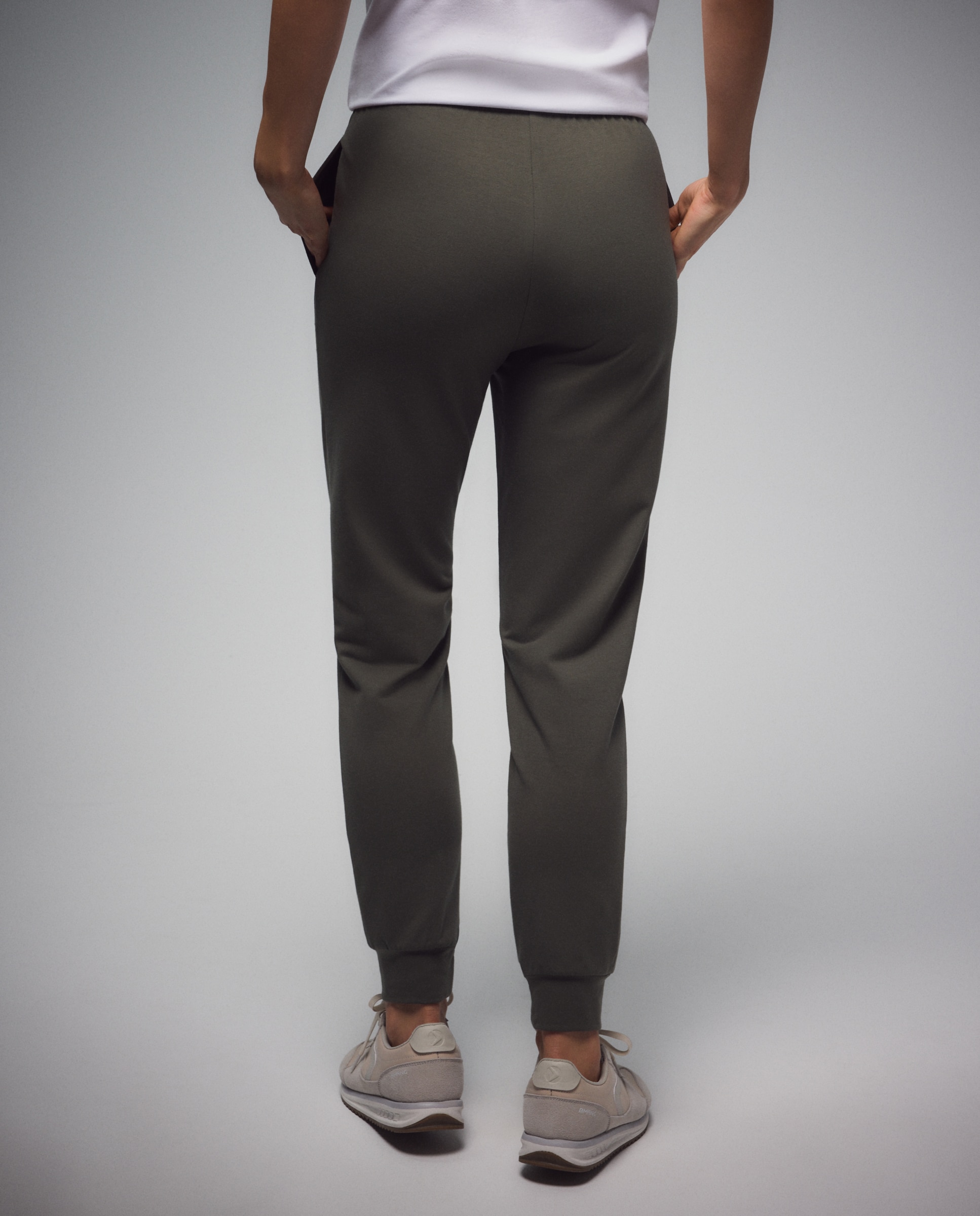 Pantalón con puño Sportcasual de mujer Boomerang - Verde Verde-3