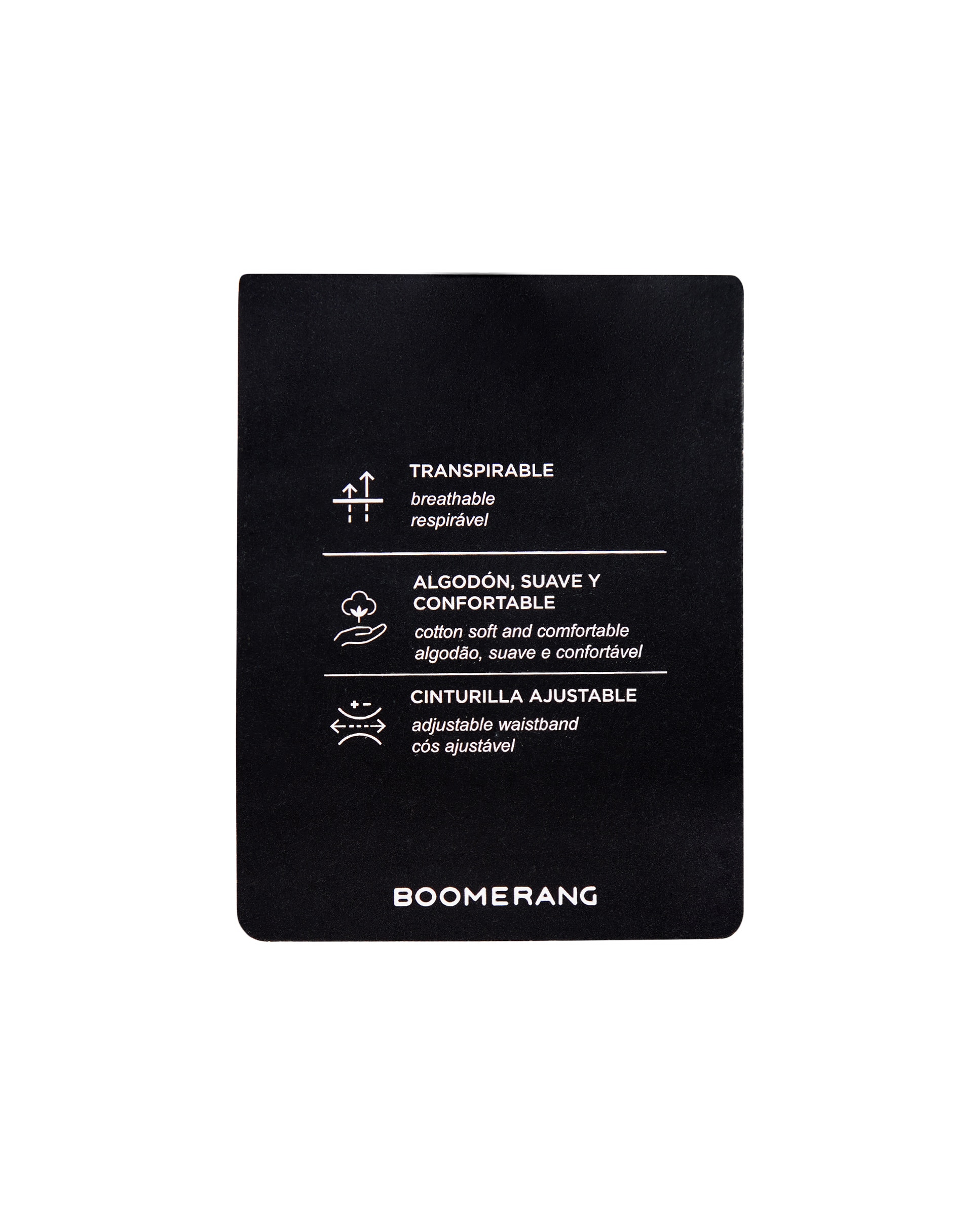 Pantalón largo recto cálido sportcasual de hombre Boomerang - Negro Negro-7