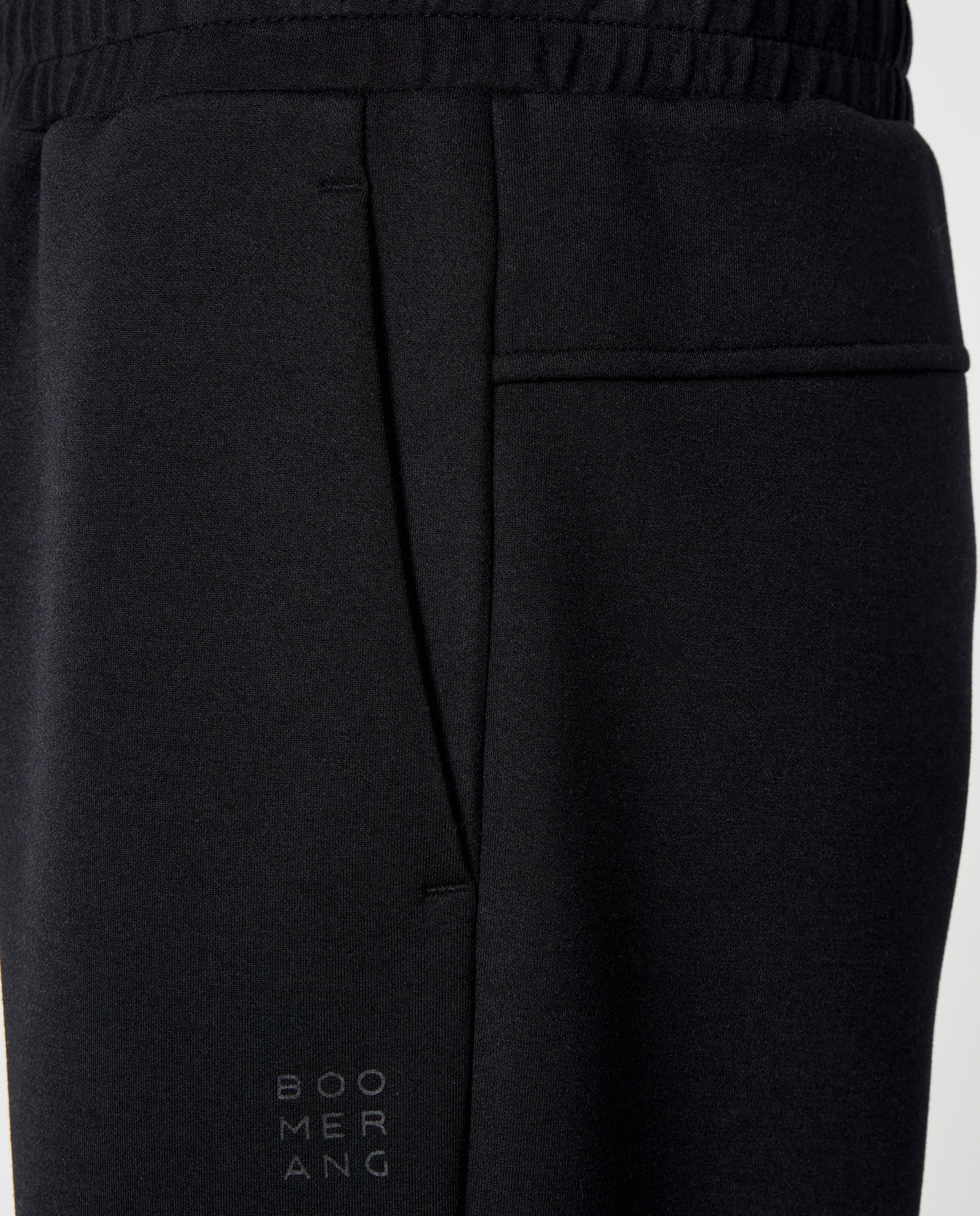 Pantalón largo recto de viscosa de sportcasual de hombre Boomerang - Negro Negro-6