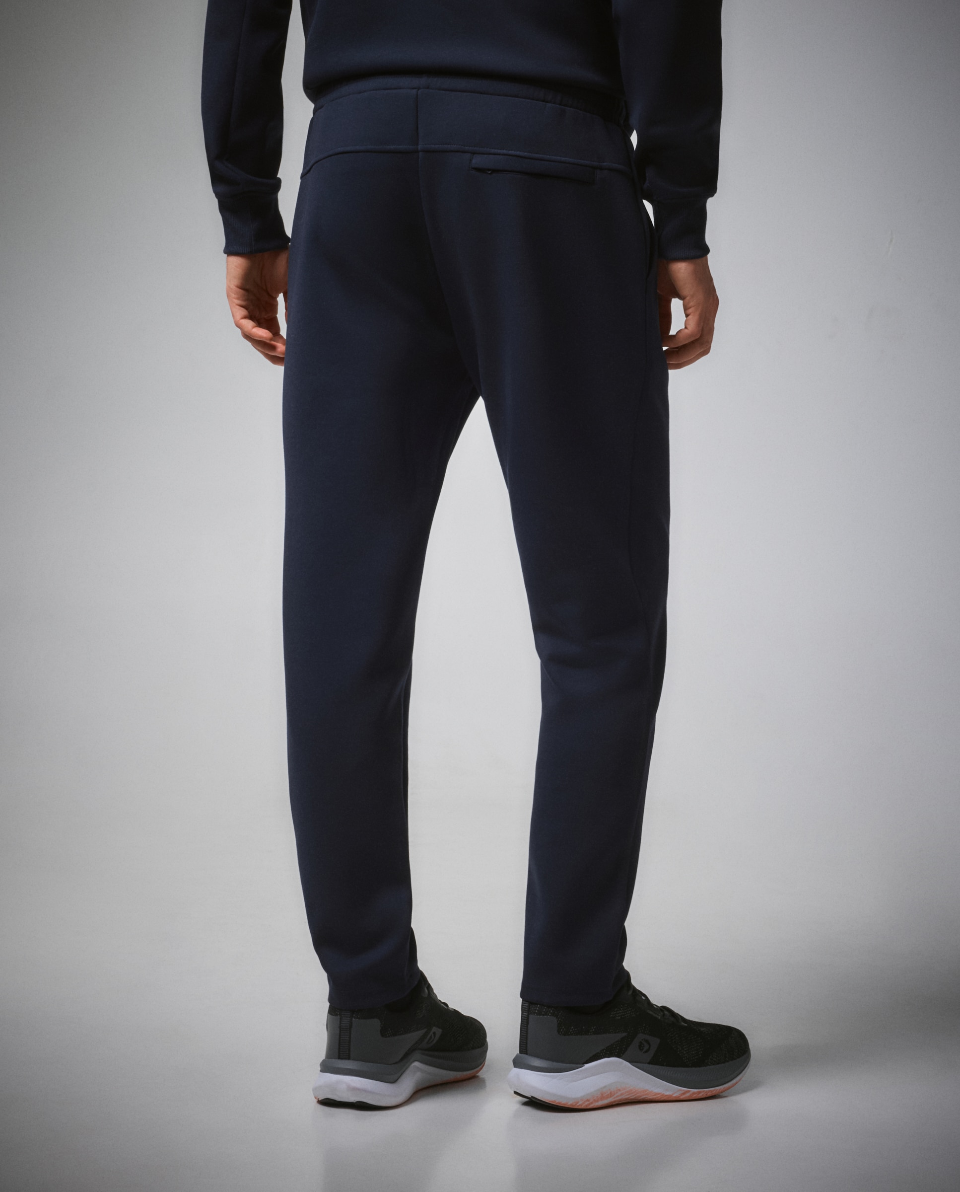 Pantalón largo recto de viscosa de sportcasual de hombre Boomerang - Azul tinta Azul tinta-3
