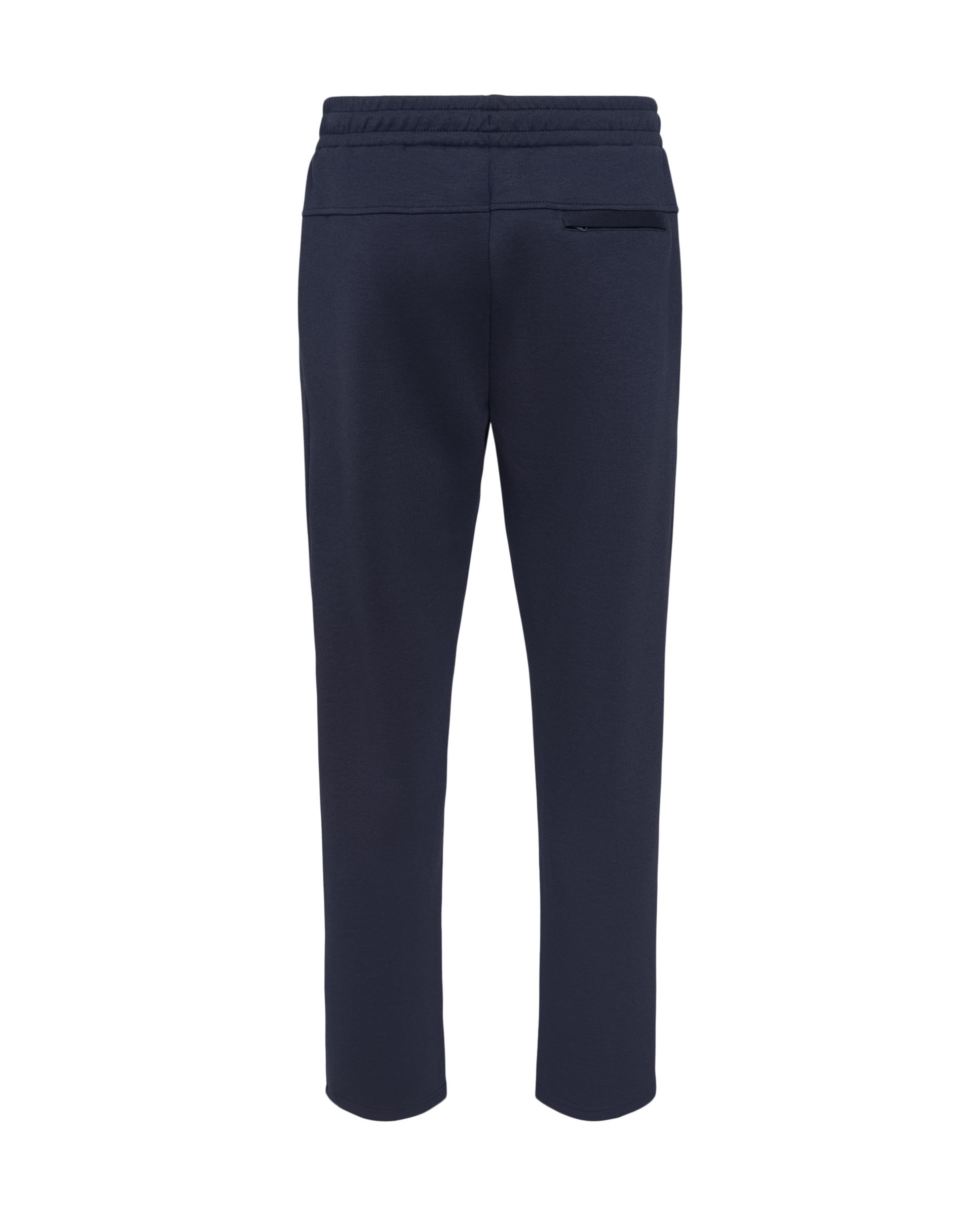 Pantalón largo recto de viscosa de sportcasual de hombre Boomerang - Azul tinta Azul tinta-5