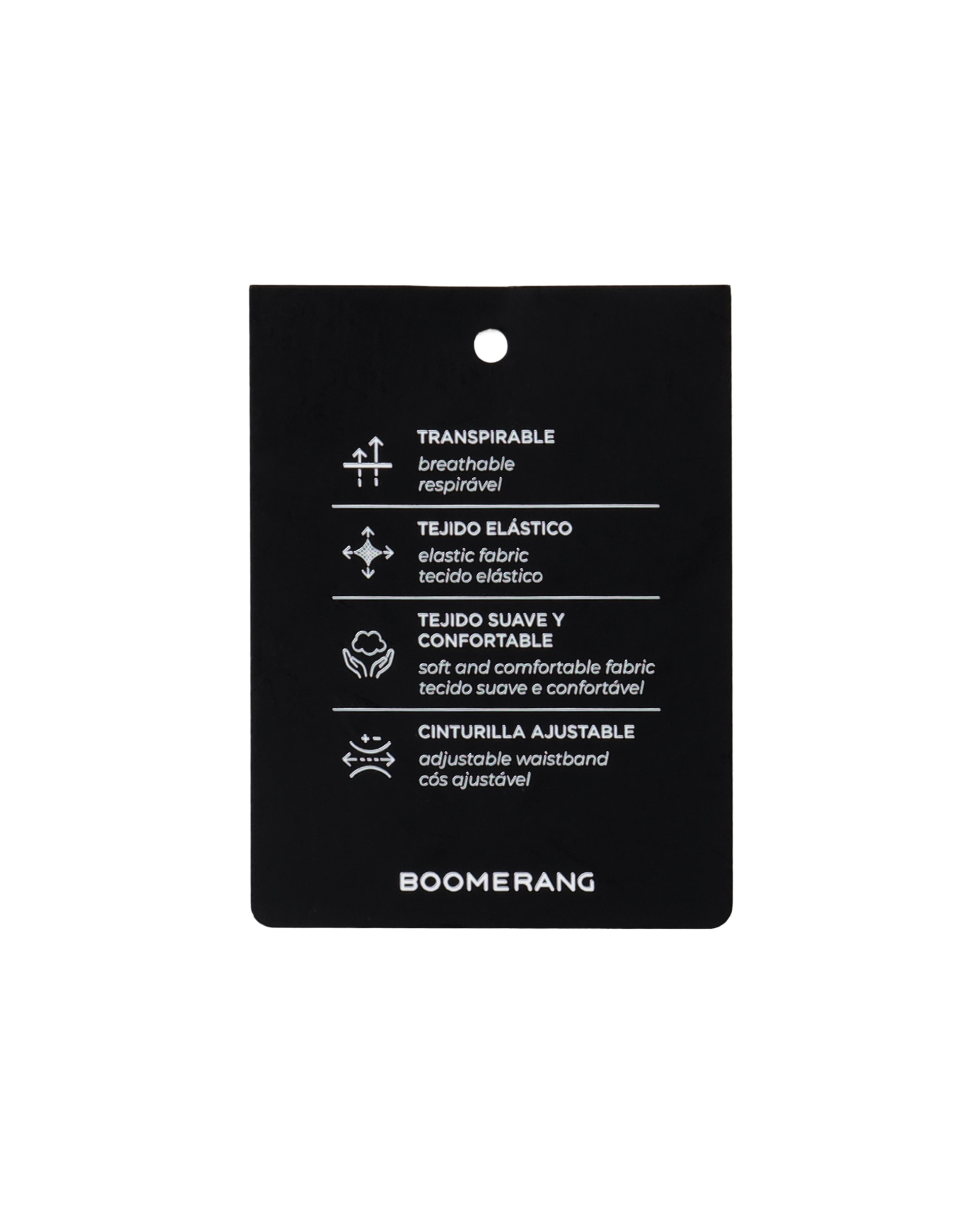 Pantalón largo recto de viscosa de sportcasual de hombre Boomerang - Azul tinta Azul tinta-6