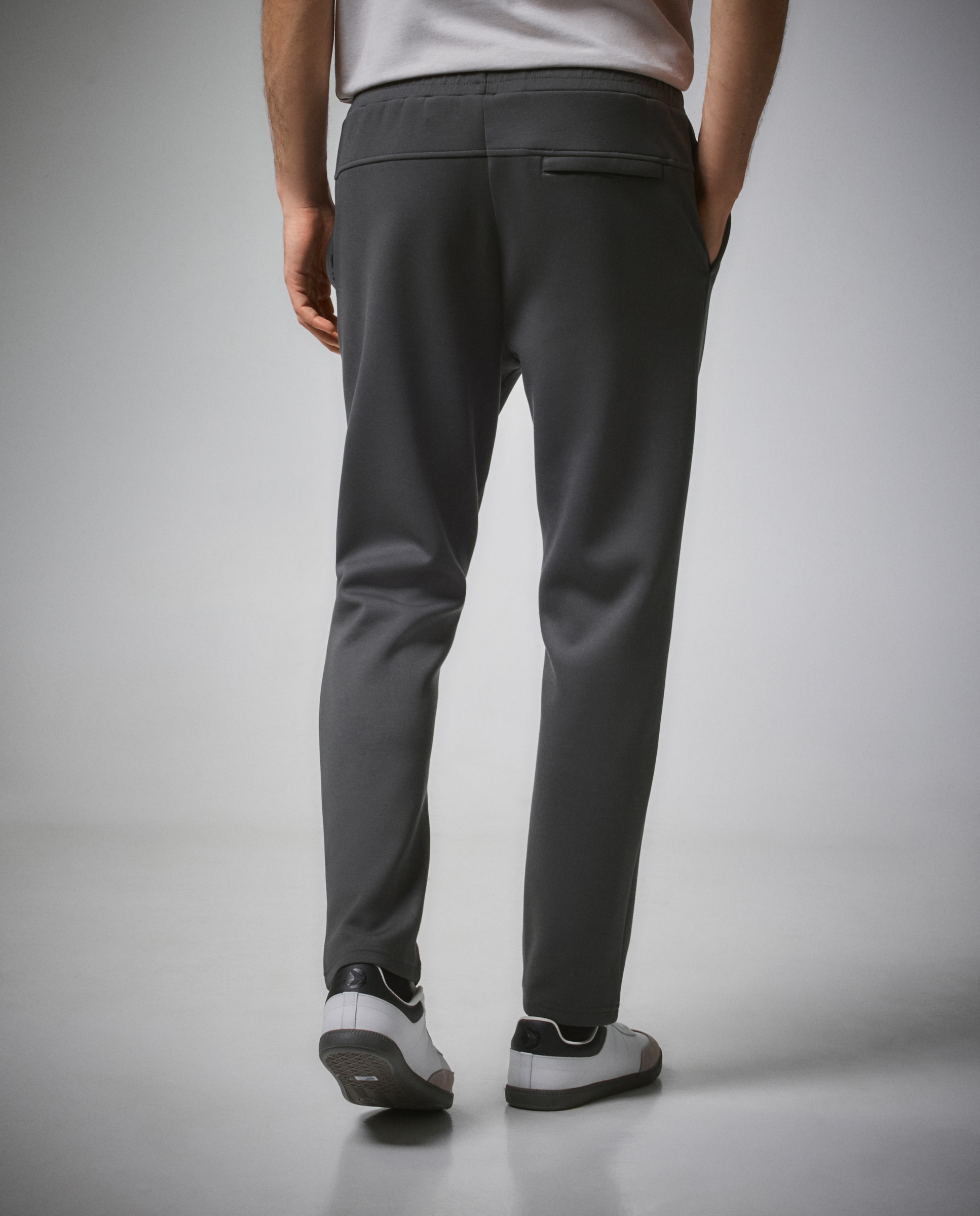 Pantalón largo recto de viscosa de sportcasual de hombre Boomerang - 580 Musgo 580 Musgo-3