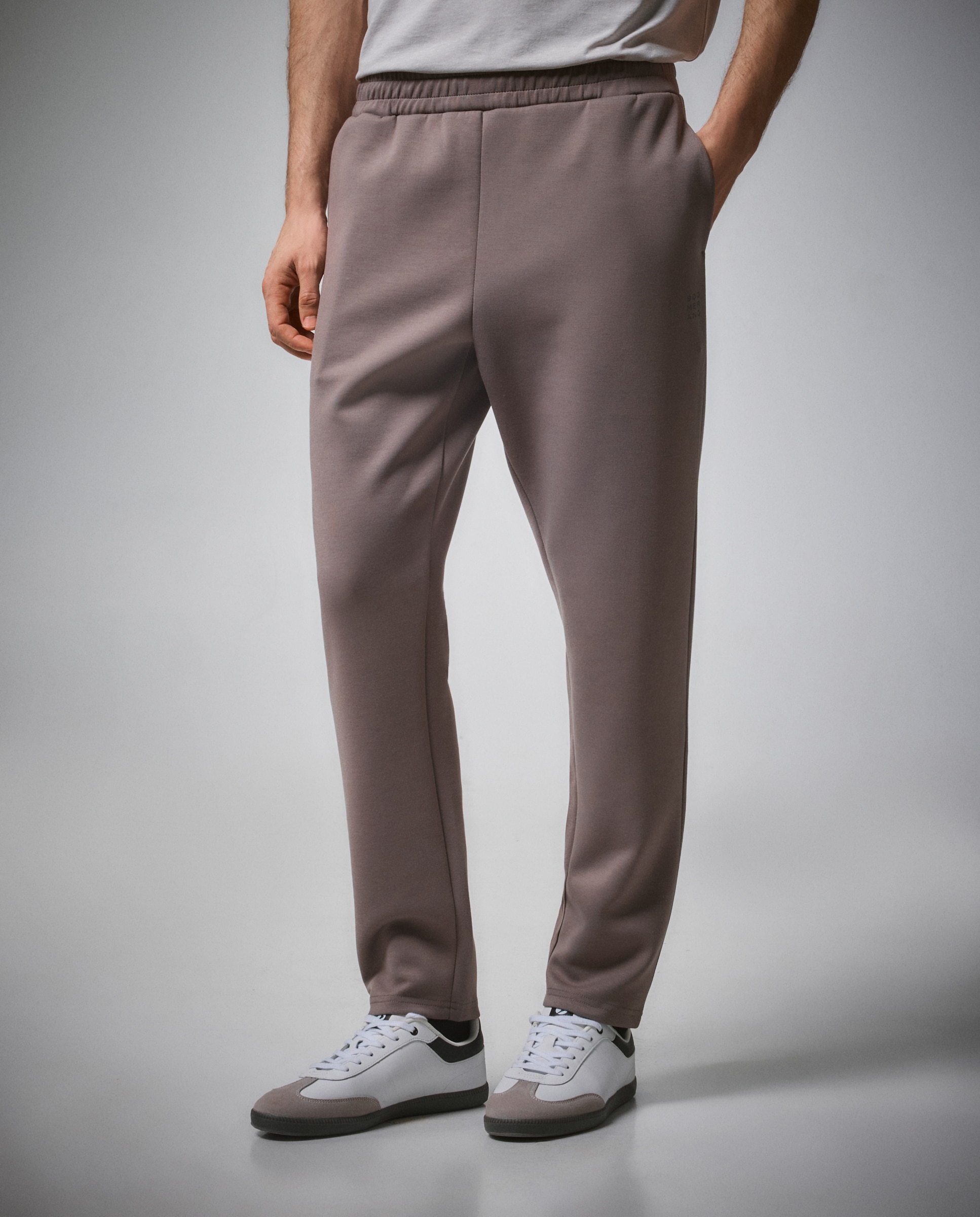 Calças Regular de Viscose Sportcasual de Homem Chumbo-2