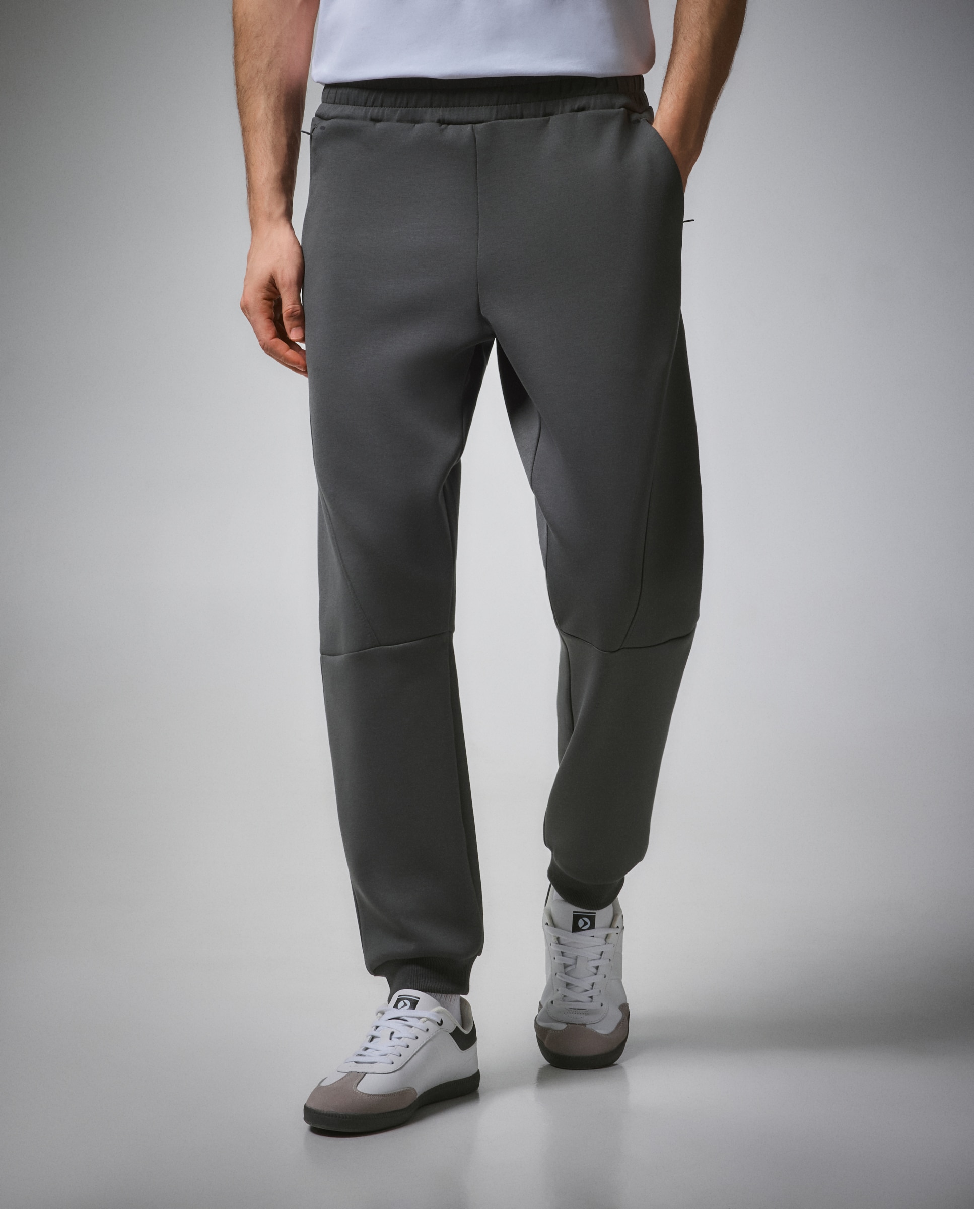 Calças de Viscose com Punho Sportcasual de Homem 580 Musgo-2