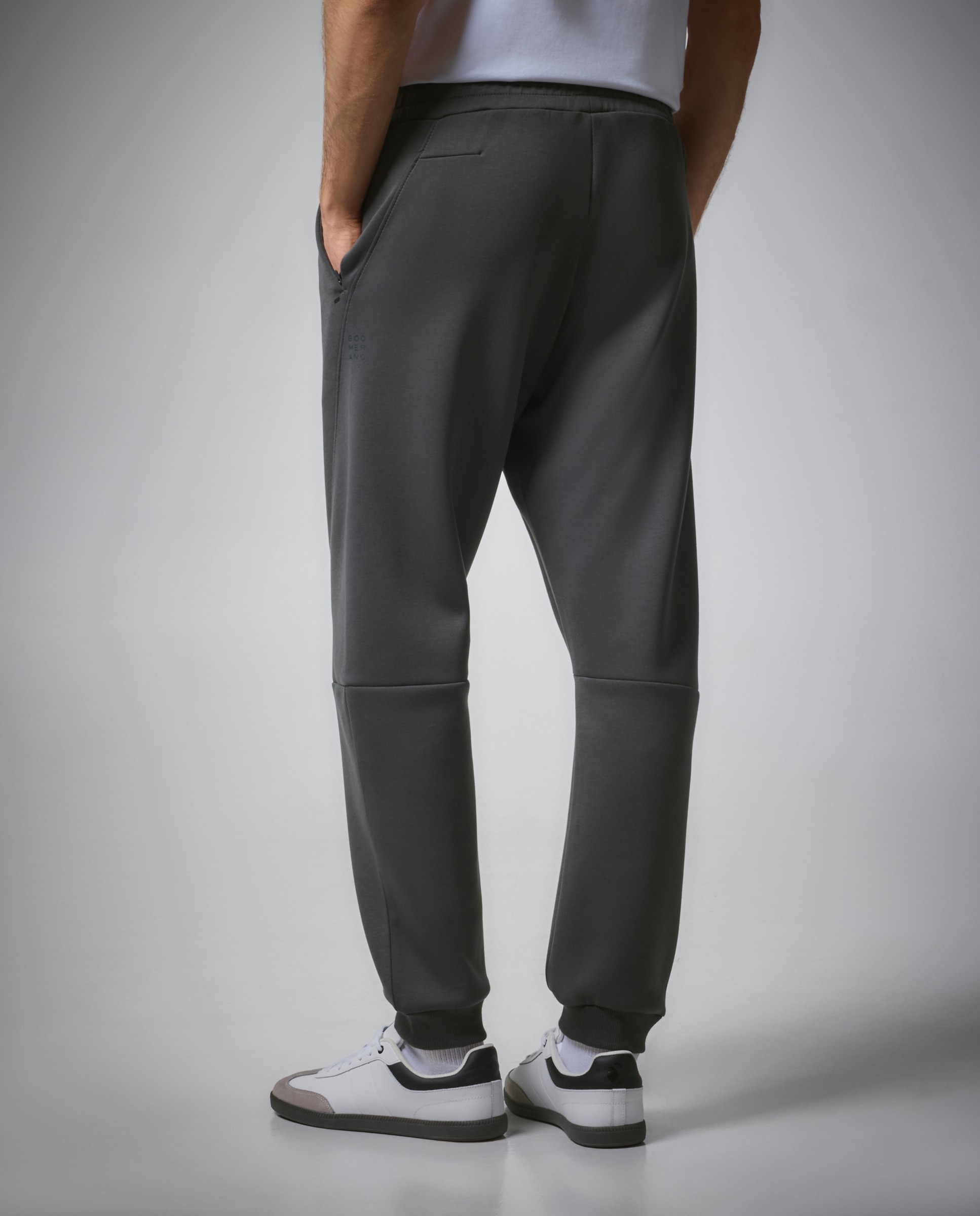 Calças de Viscose com Punho Sportcasual de Homem 580 Musgo-3