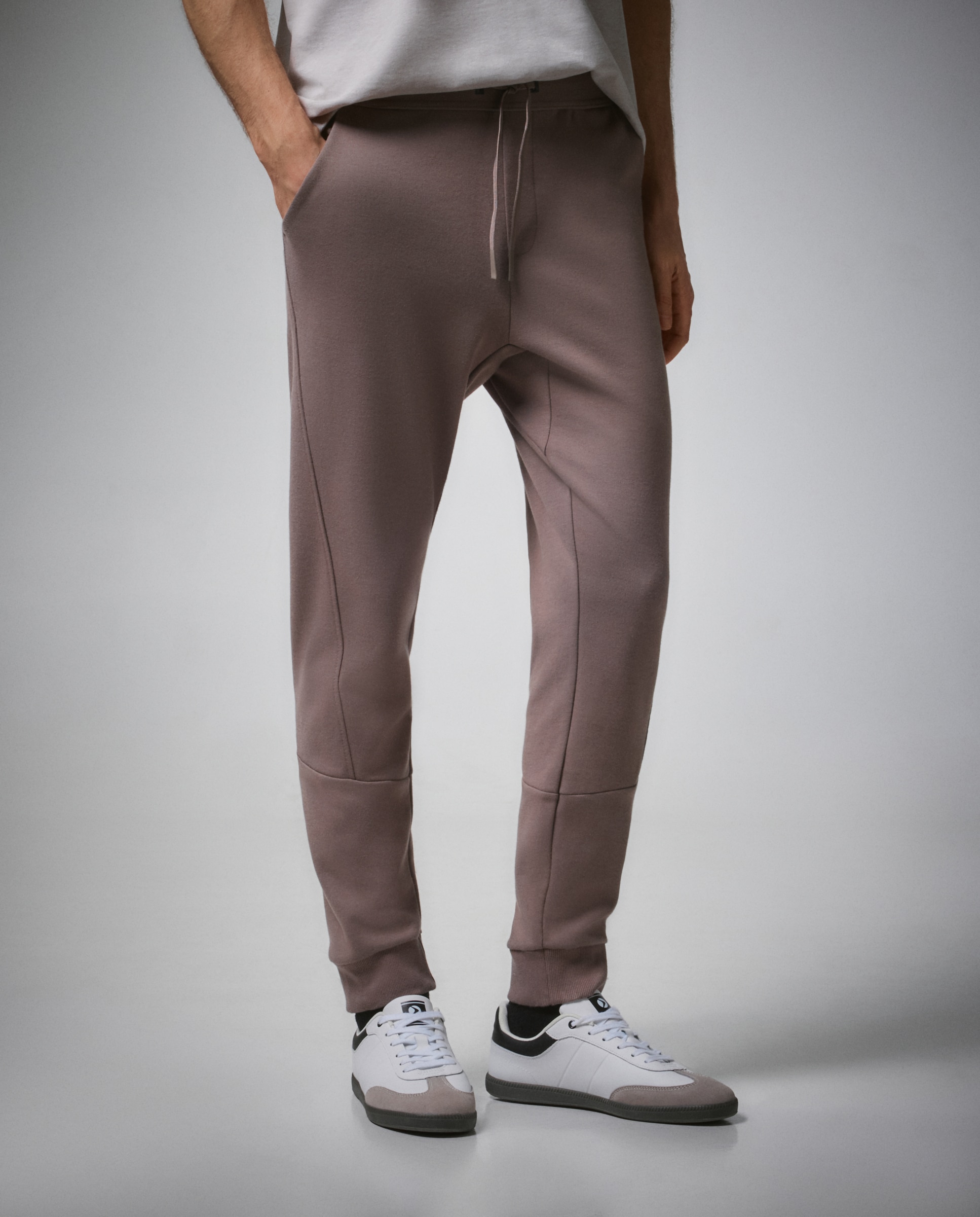 Calças com Punho Sportcasual de Homem 820 Cinzento Médio-2