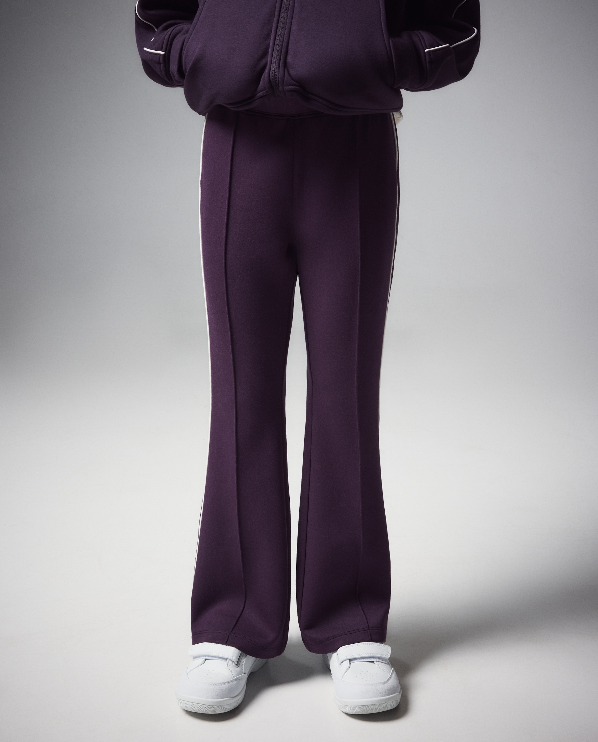 Imagen 2 de Pantalón largo flare Modal Sportcasual de niña Boomerang - Morado Morado