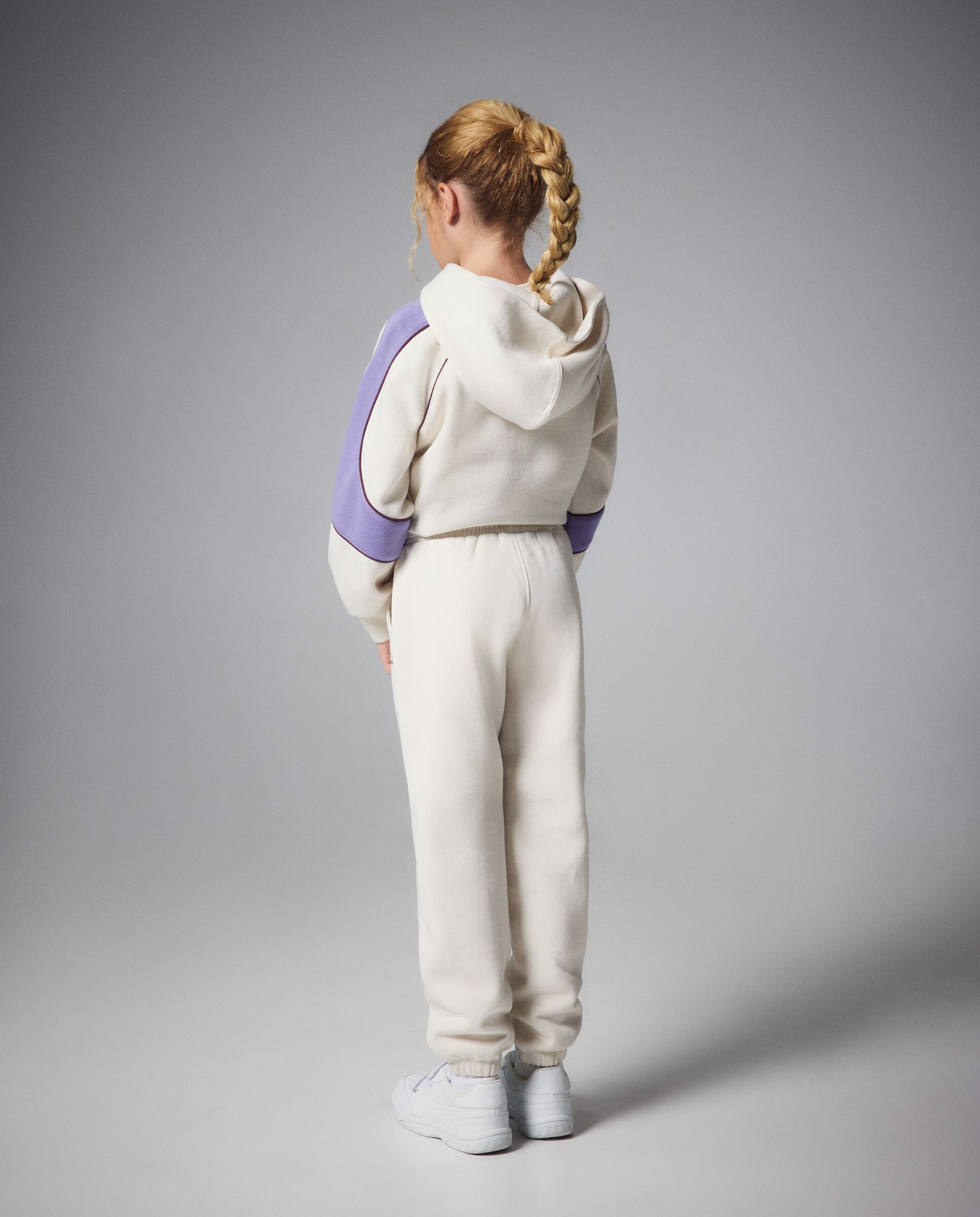 Calças Sportcasual Quentes de Menina 130 Marfim-3